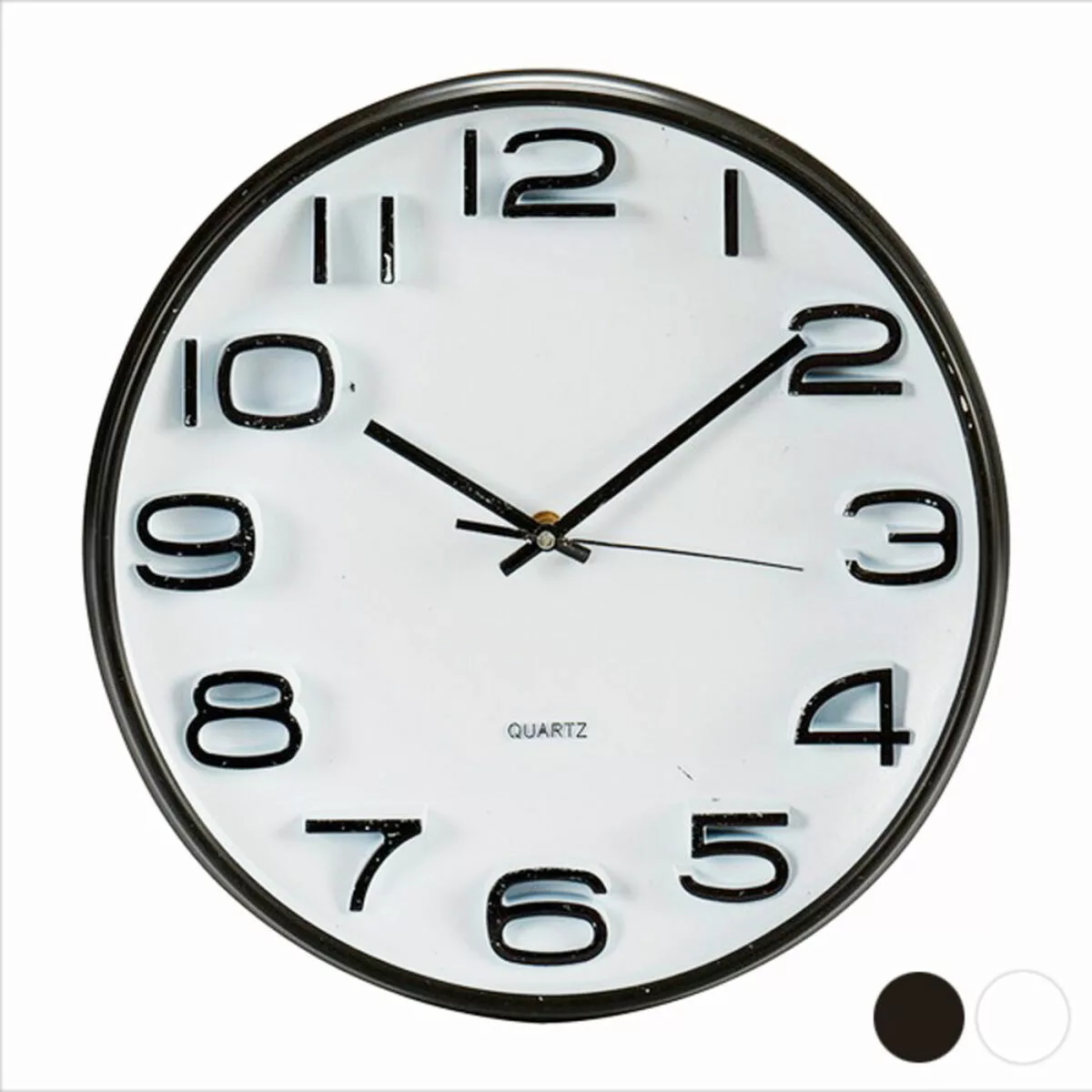 Wanduhr Glas Kristall Kunststoff (33 X 5 X 33 Cm) günstig online kaufen