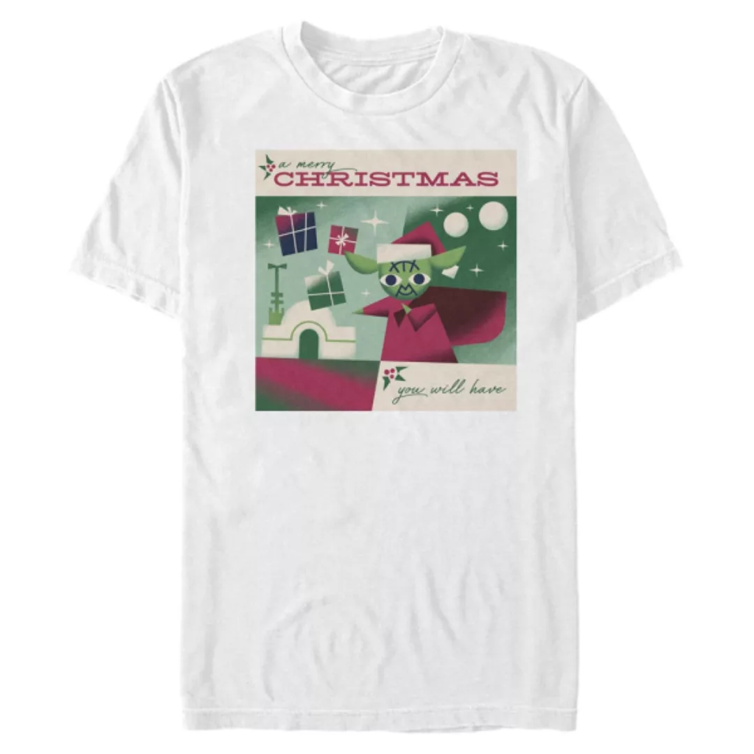 Star Wars - Yoda Merry Xmas - Weihnachten - Männer T-Shirt günstig online kaufen