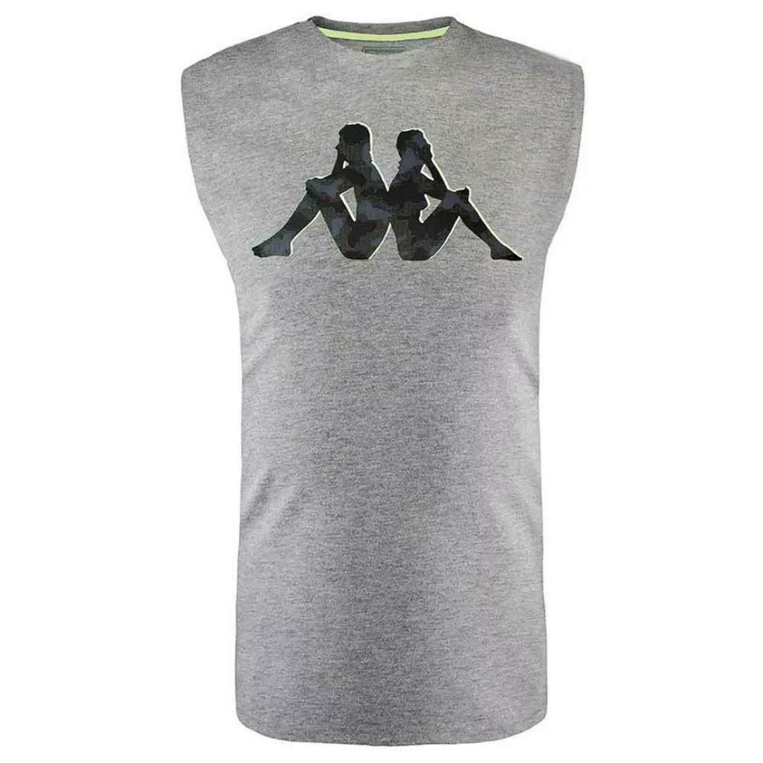 Kappa Glezio Ärmelloses T-shirt S Mid Grey Mel / Dark Grey günstig online kaufen