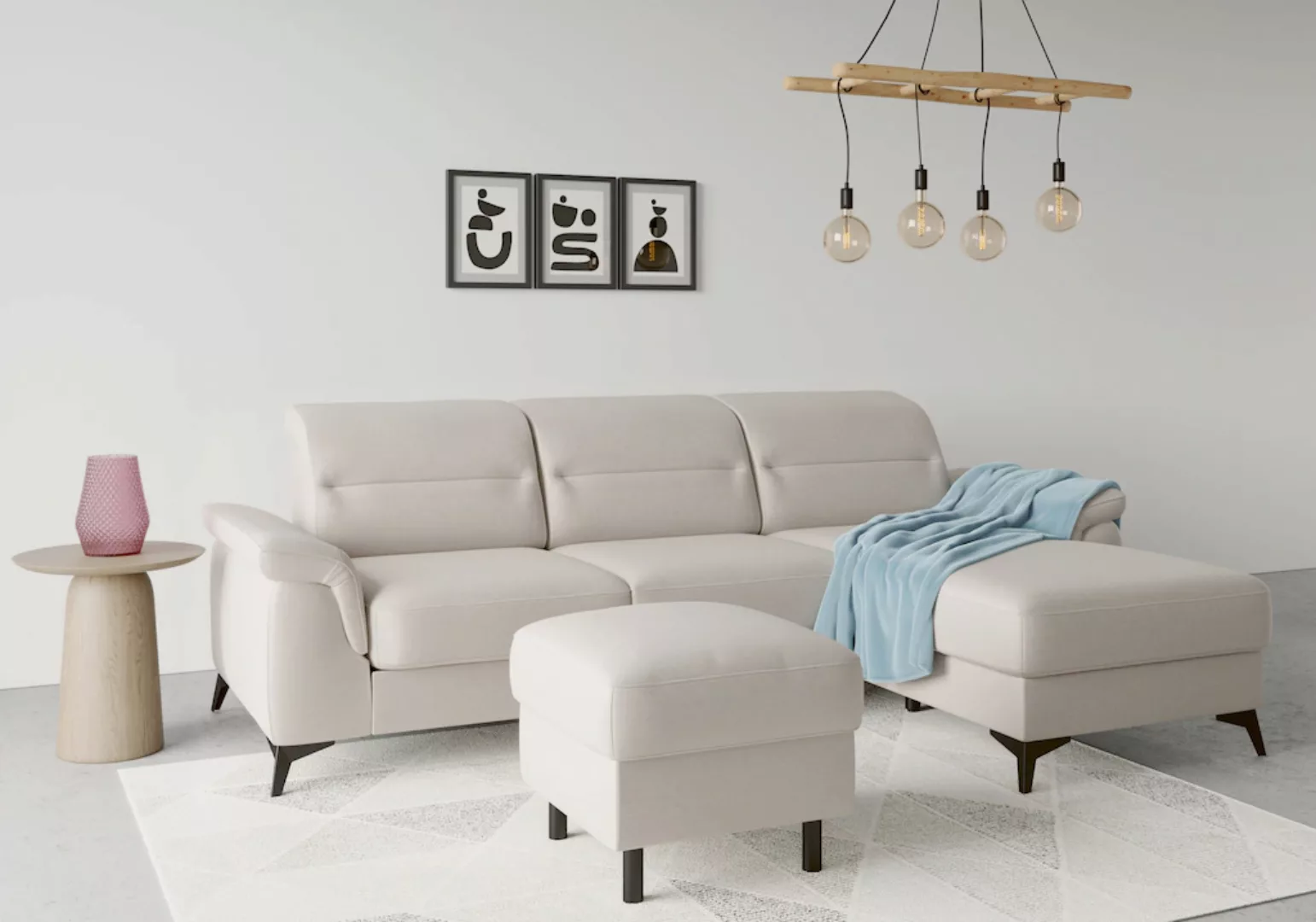 sit&more Ecksofa "Sinatra L-Form", mit Recamiere, optional mit Kopfteilvers günstig online kaufen