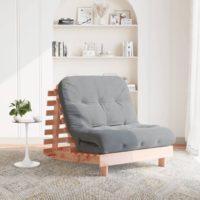 vidaXL Sofa Futon Schlafsofa mit Matratze 90x206x11 cm Massivholz Douglasie günstig online kaufen