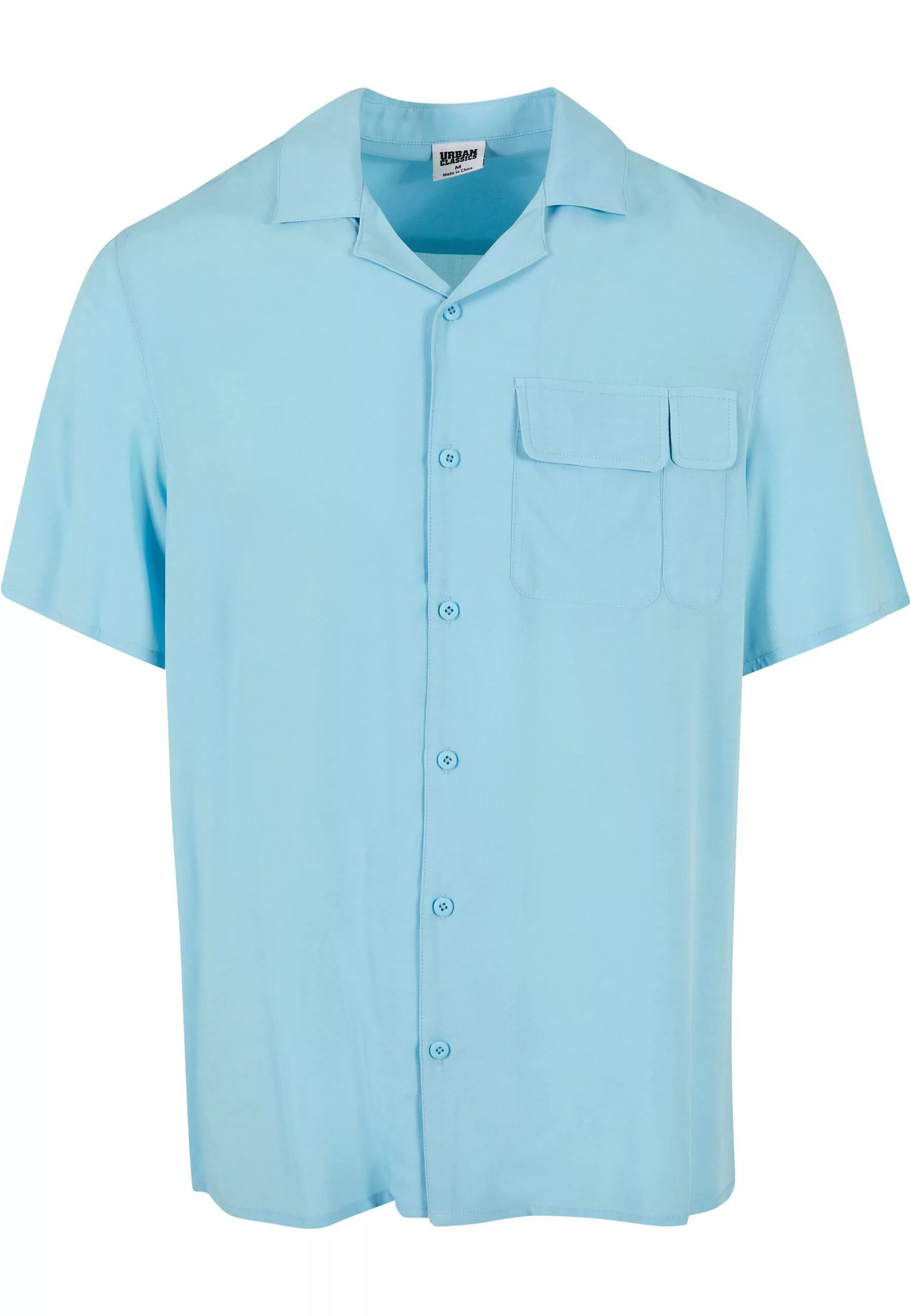 URBAN CLASSICS Langarmhemd "Urban Classics Herren Viscose Camp Shirt", (1 t günstig online kaufen