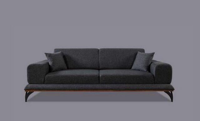 JVmoebel 3-Sitzer Wohnzimmer Sofa 3 Sitz Couch Design Couchen Polster Samt günstig online kaufen