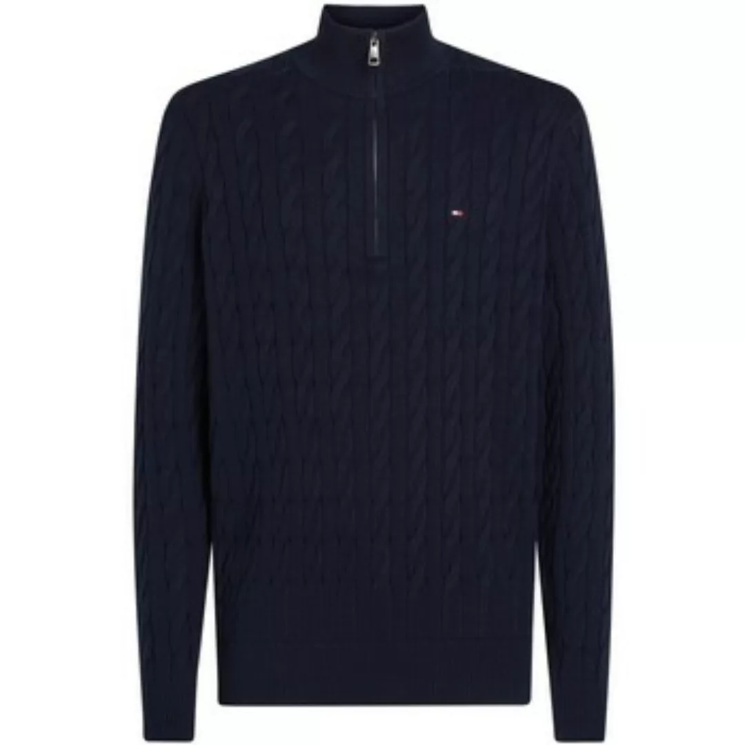 Tommy Hilfiger Half Zip Pullover Cable Navy - Größe XXL günstig online kaufen