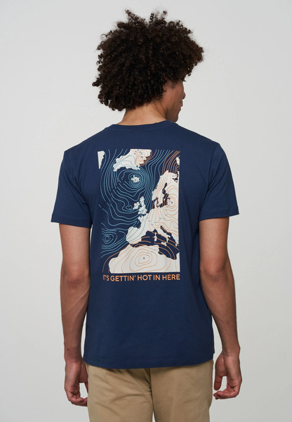 Herren T-shirt Aus Weicher Baumwolle (Bio) | Agave Weather Map Recolution günstig online kaufen
