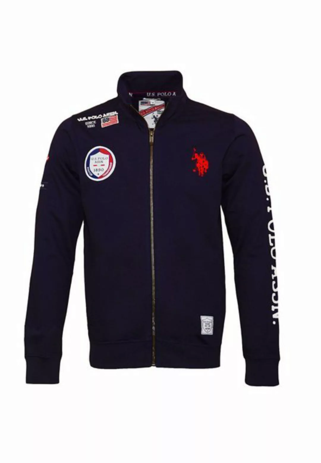 U.S. Polo Assn Sweatjacke Zipper Sweatjacket Full Zip mit Armprint FZ USPA günstig online kaufen