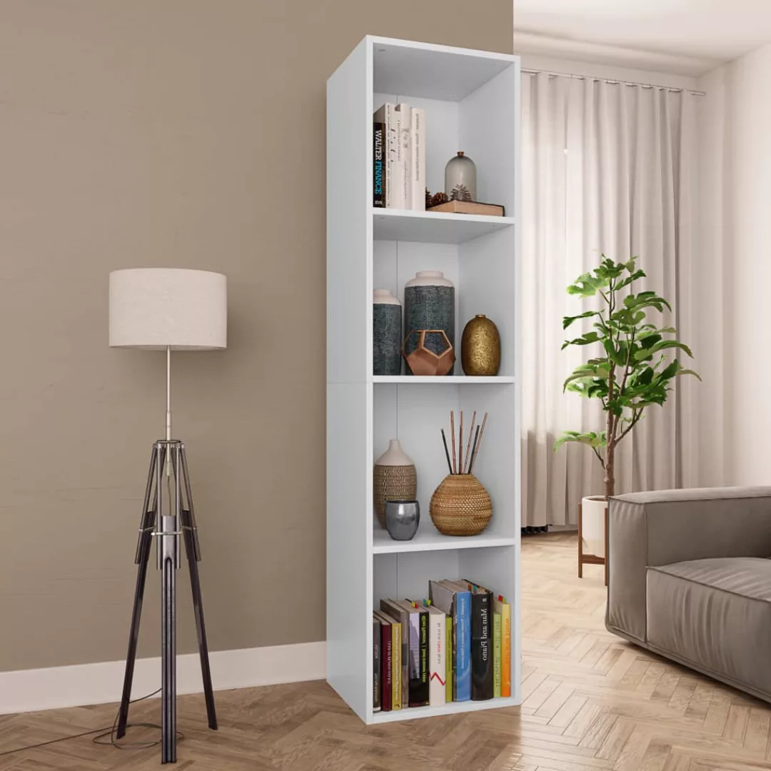 Bücherregal/tv-schrank Weiß 36ã30ã143 Cm Spanplatte günstig online kaufen