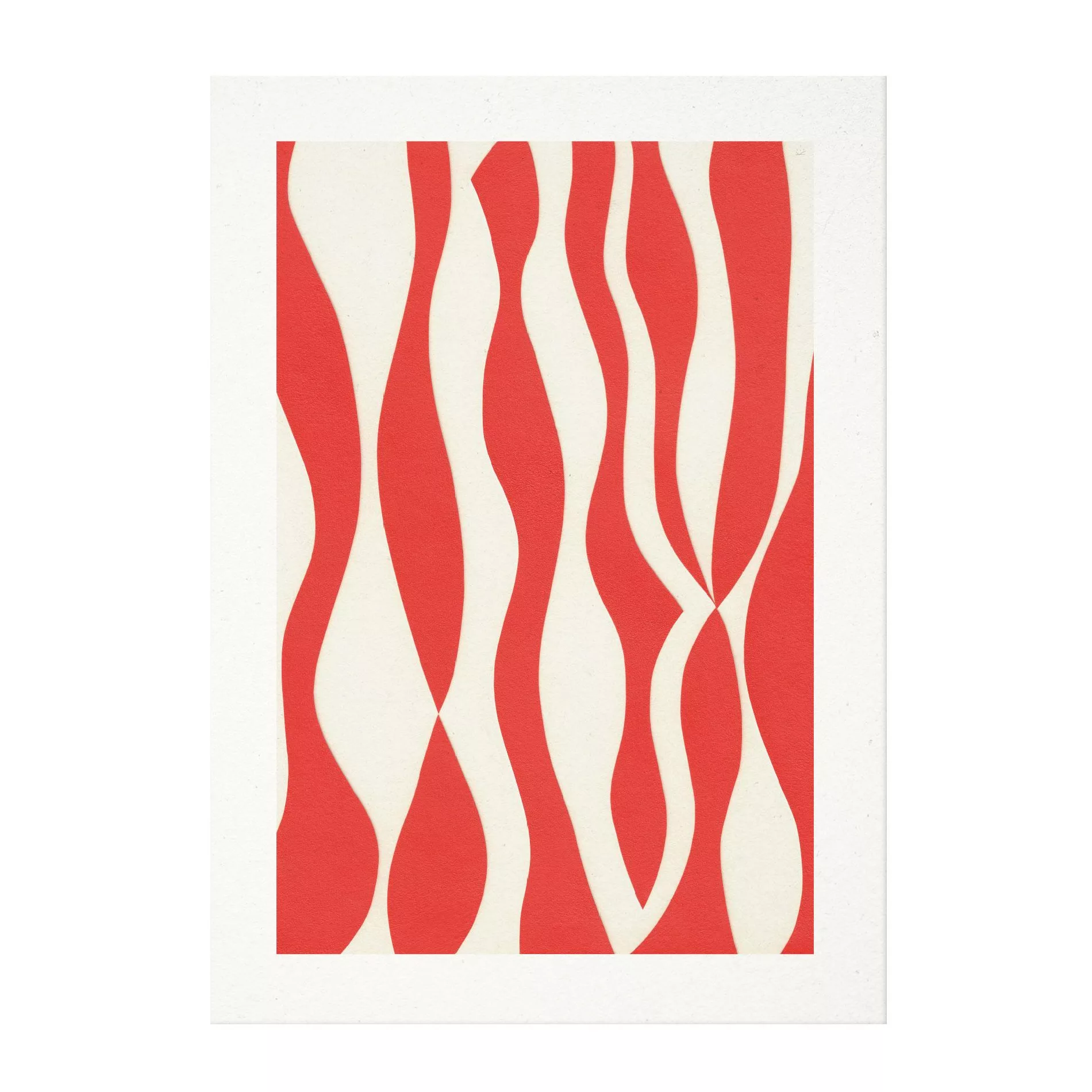 Paper Collective - Mirror Kunstdruck 50x70cm - rot, weiß/BxH 50x70cm günstig online kaufen