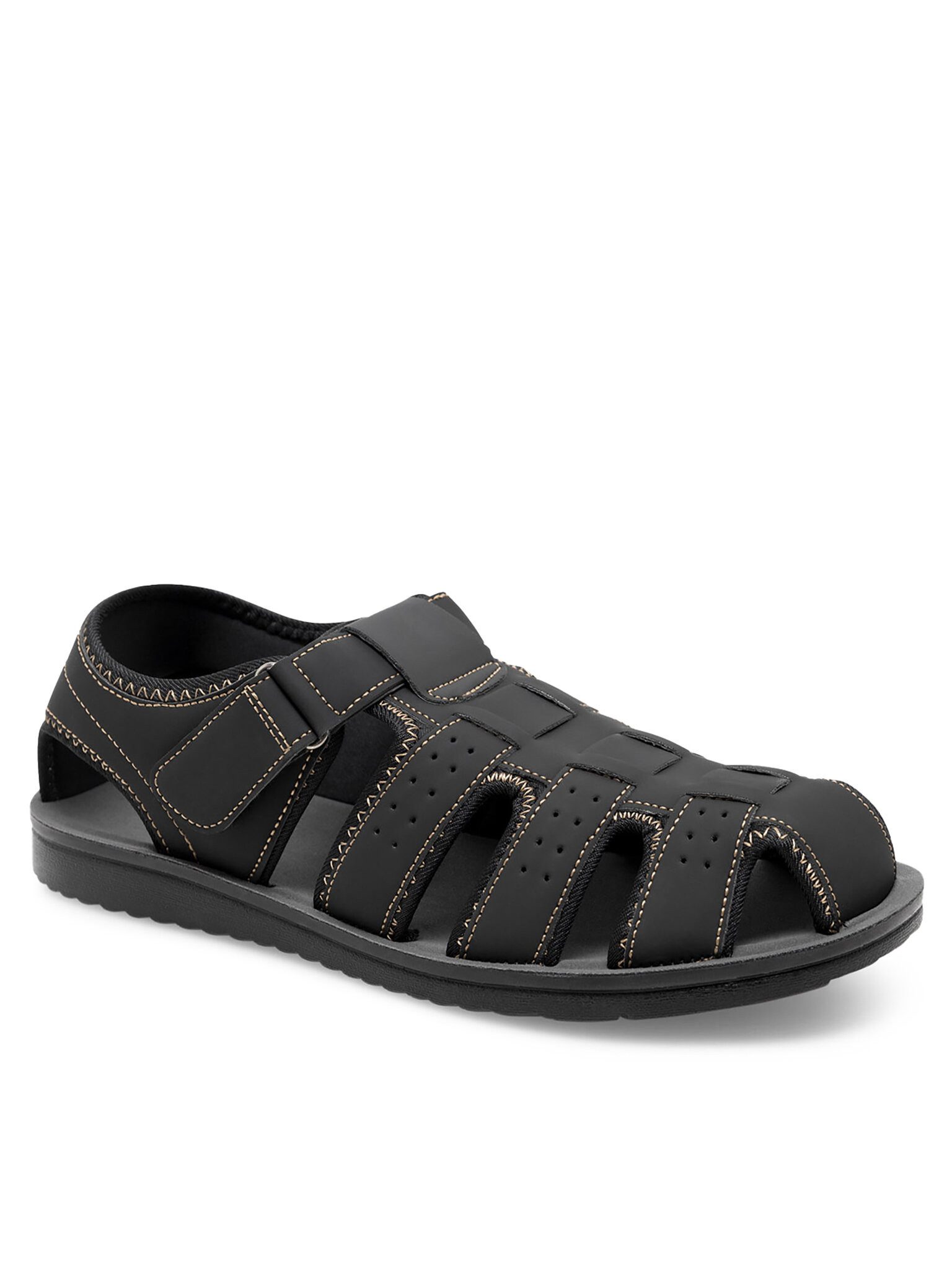 Lanetti Lanetti Sandalen Herren MSS20504-01 Schwarz günstig online kaufen