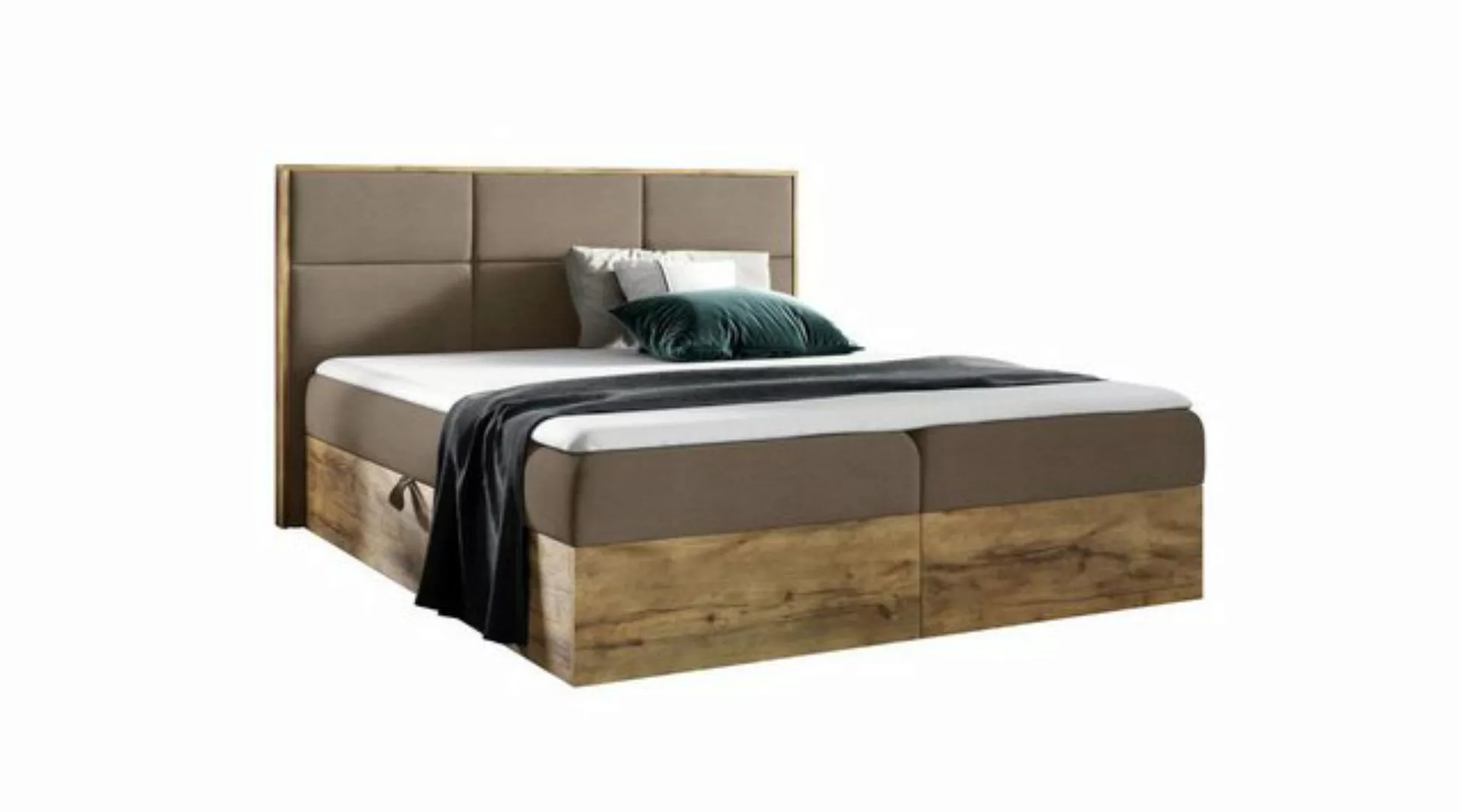 Stylefy Boxspringbett Umberto (Schlafzimmerbett, Bett), 120/140/160/180/200 günstig online kaufen