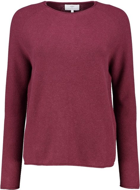 FYNCH-HATTON Strickpullover FYNCH HATTON moderner Baumwoll Pullover bordeau günstig online kaufen