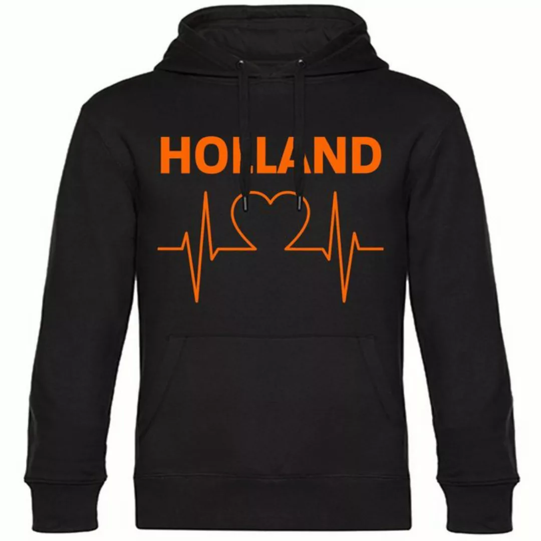 multifanshop Kapuzensweatshirt Holland - Herzschlag - Pullover günstig online kaufen