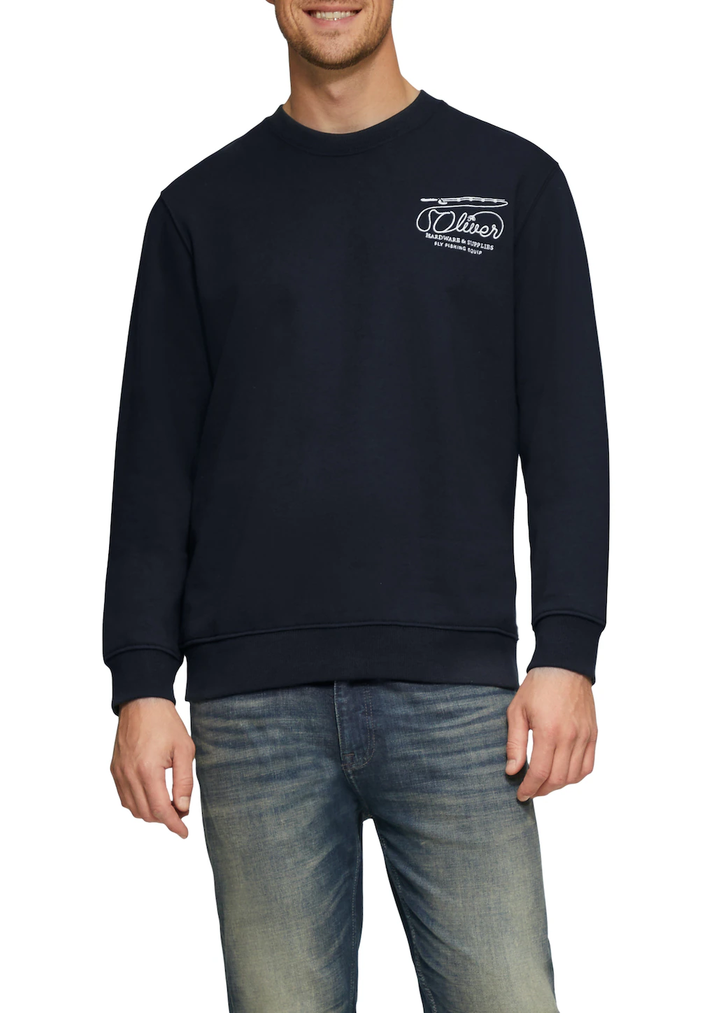 s.Oliver Sweatshirt, mit Logo-Stickerei günstig online kaufen