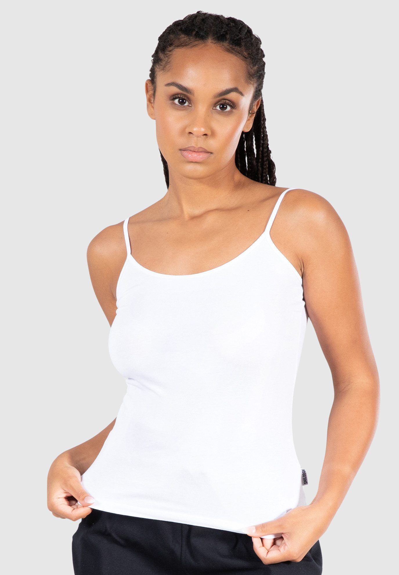 Smilodox Tanktop Modal, Spaghetti Top 3er günstig online kaufen