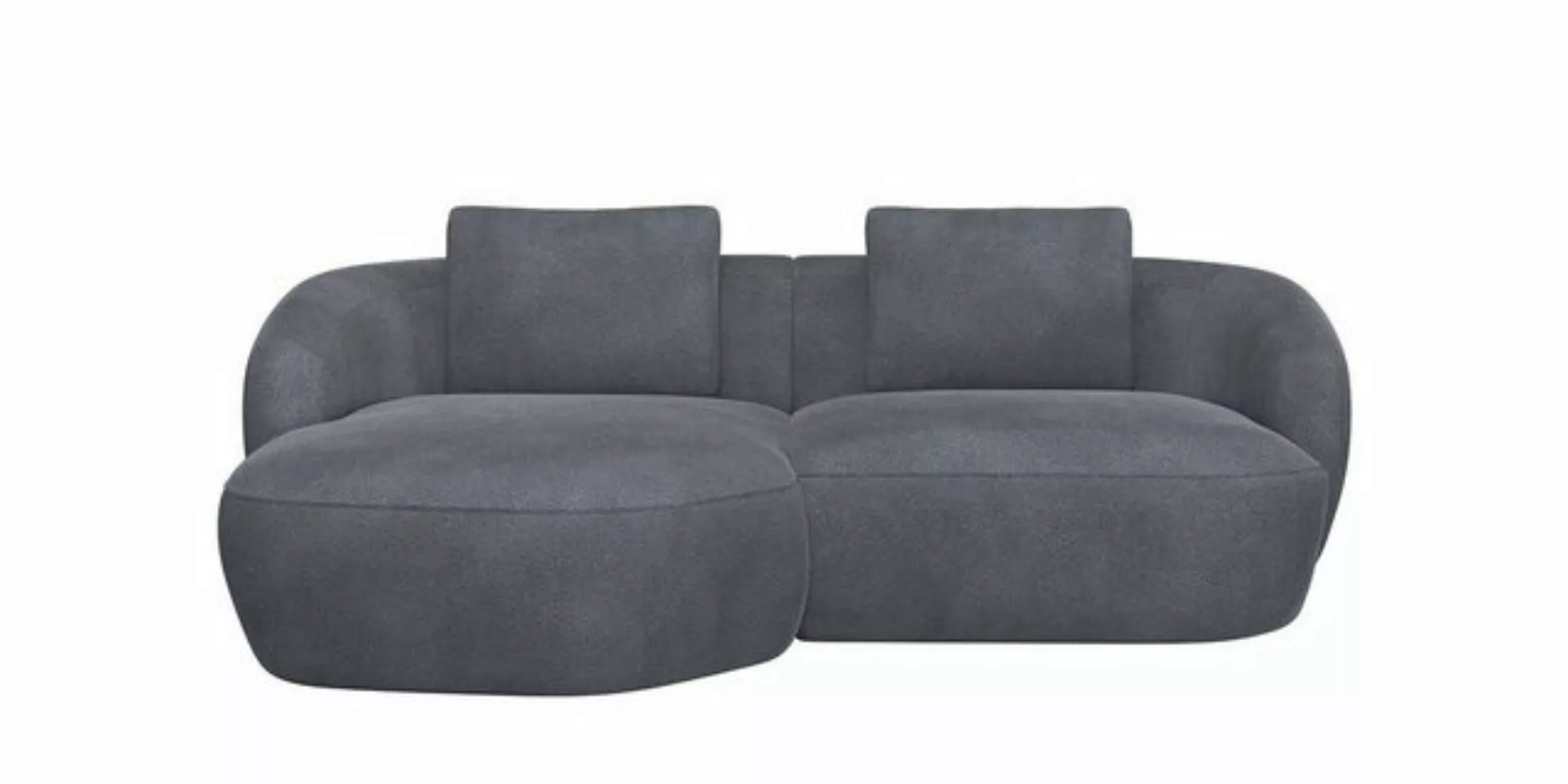 FLEXLUX Wohnlandschaft Torino, rund, L-Form, Sofa-Ecke mit Recamiere, Longc günstig online kaufen