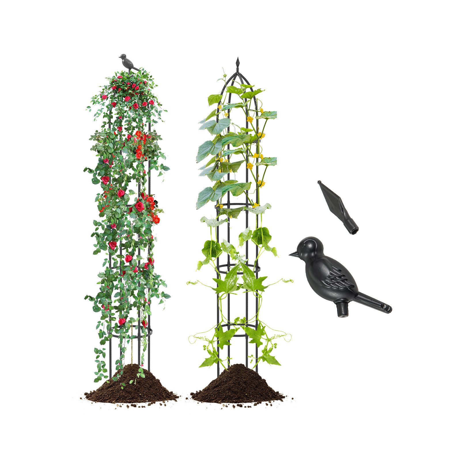 KOMFOTTEU Rankhilfe 2er Set, Rankturm Rosen günstig online kaufen