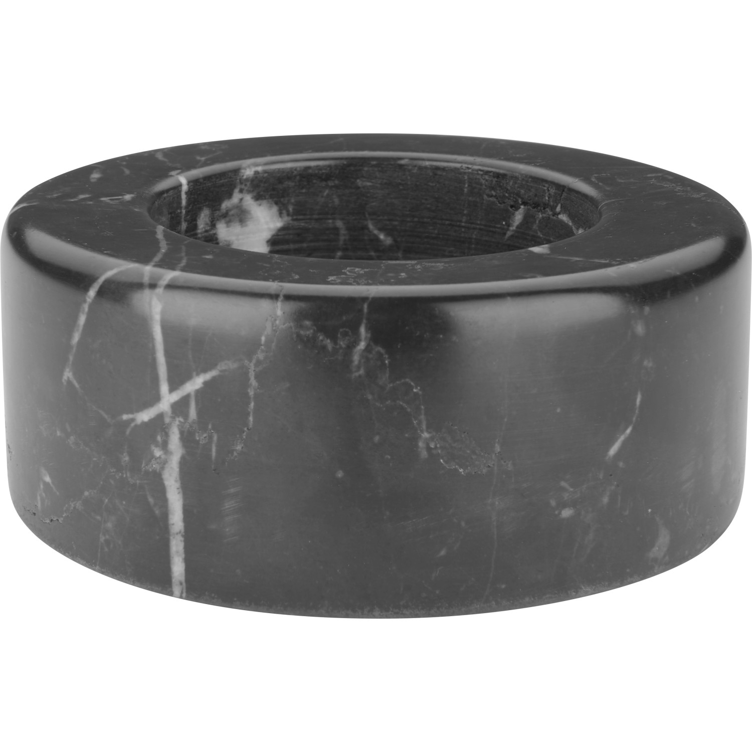 Teelichthalter Modern Antique  3,5 cm x Ø 8,5 cm Schwarz-Grau günstig online kaufen