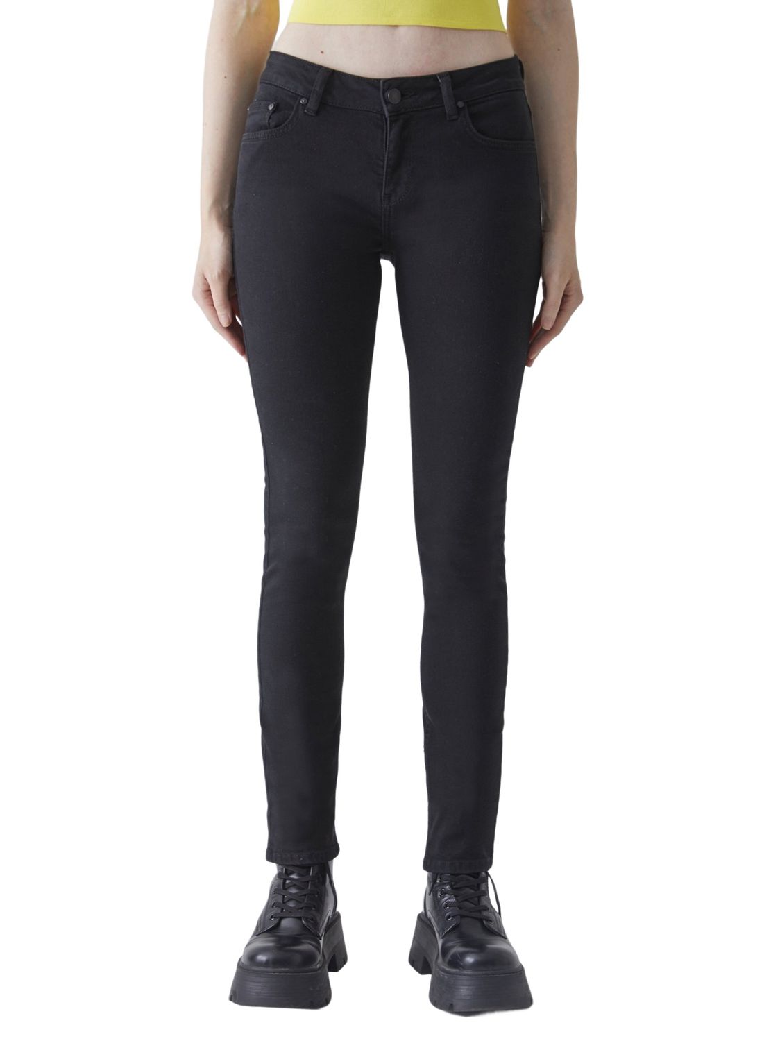LTB Damen Jeans ASPEN Y Slim Fit - Schwarz - Black Wash günstig online kaufen