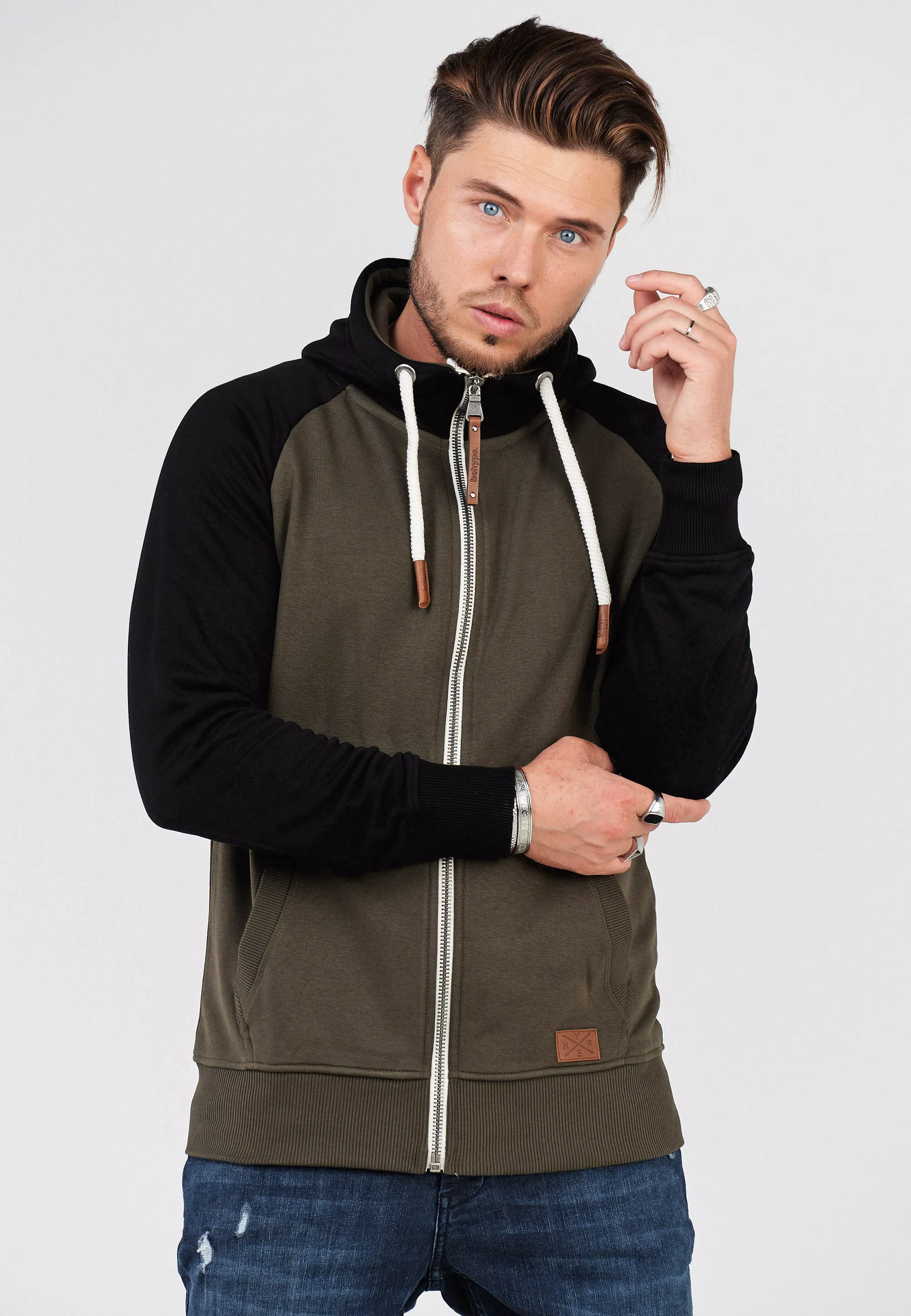 behype Sweatjacke "HENRAY", mit erhöhtem Kragen günstig online kaufen