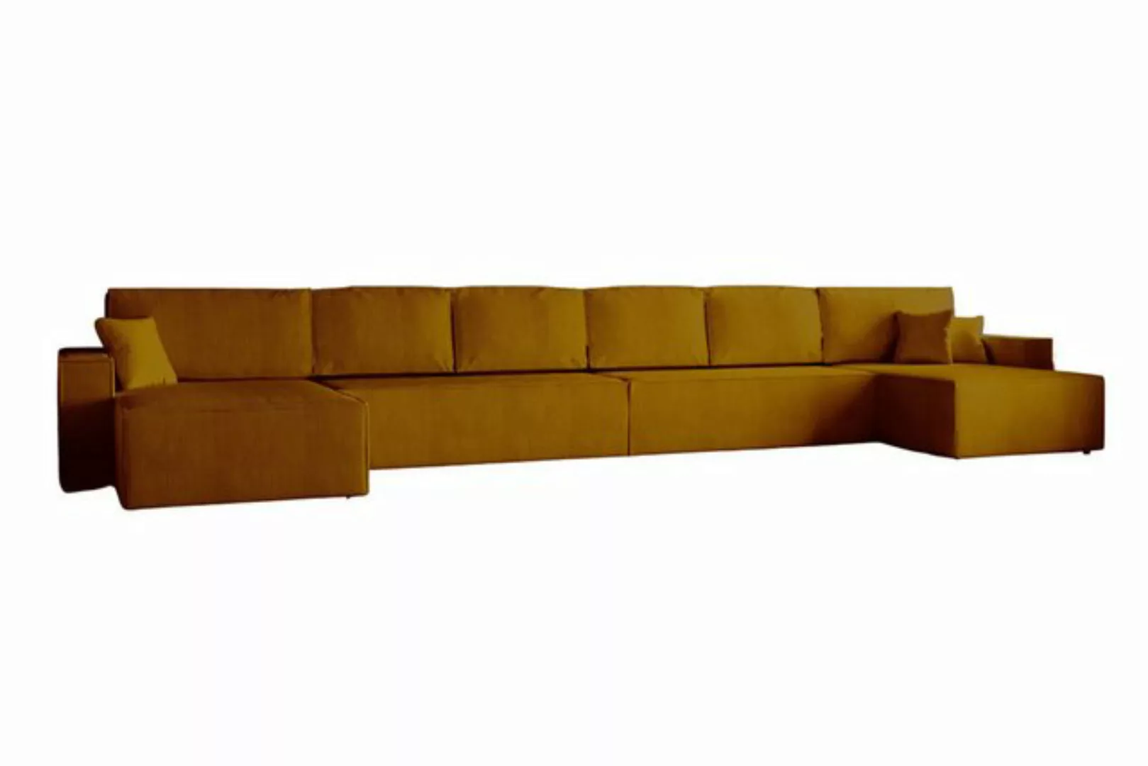 MOEBLO Wohnlandschaft Clivia U MAXI, Eckcouch aus Cordstoff Ecksofa U-Form günstig online kaufen