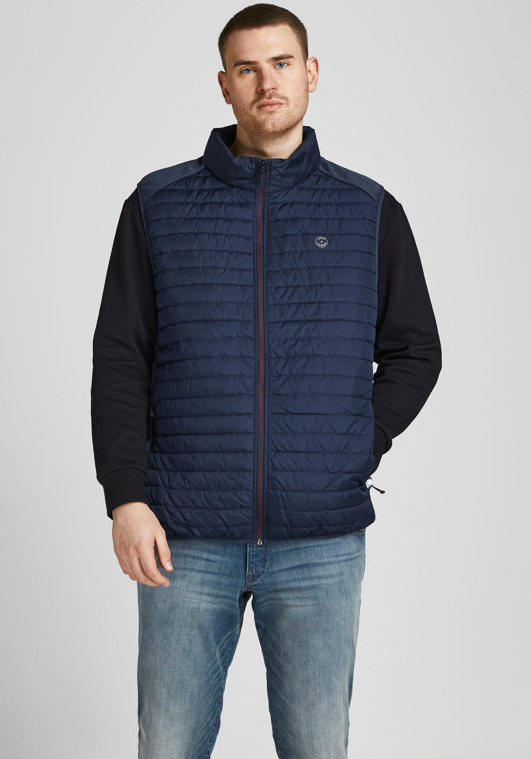 Jack & Jones PlusSize Steppweste "MULTI mit Stehkragen und normaler Form", günstig online kaufen