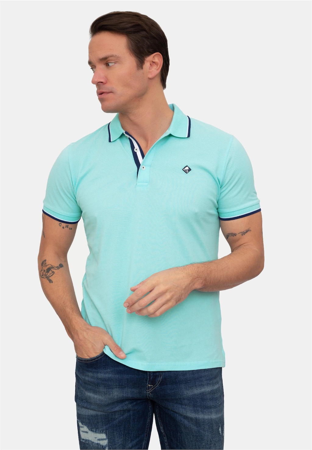 SIR RAYMOND TAILOR Poloshirt, mit klassischem Kragen und kurzer Knopfleiste günstig online kaufen