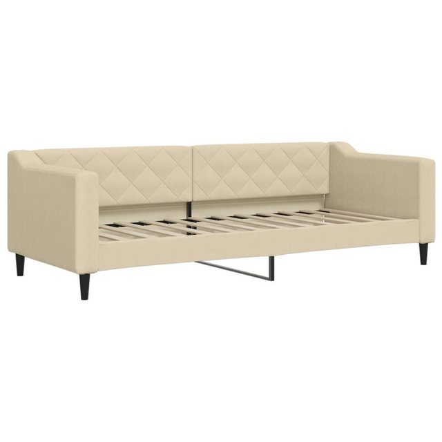 vidaXL Gästebett Gästebett Tagesbett Creme 80x200 cm Stoff Bett Bettgestell günstig online kaufen