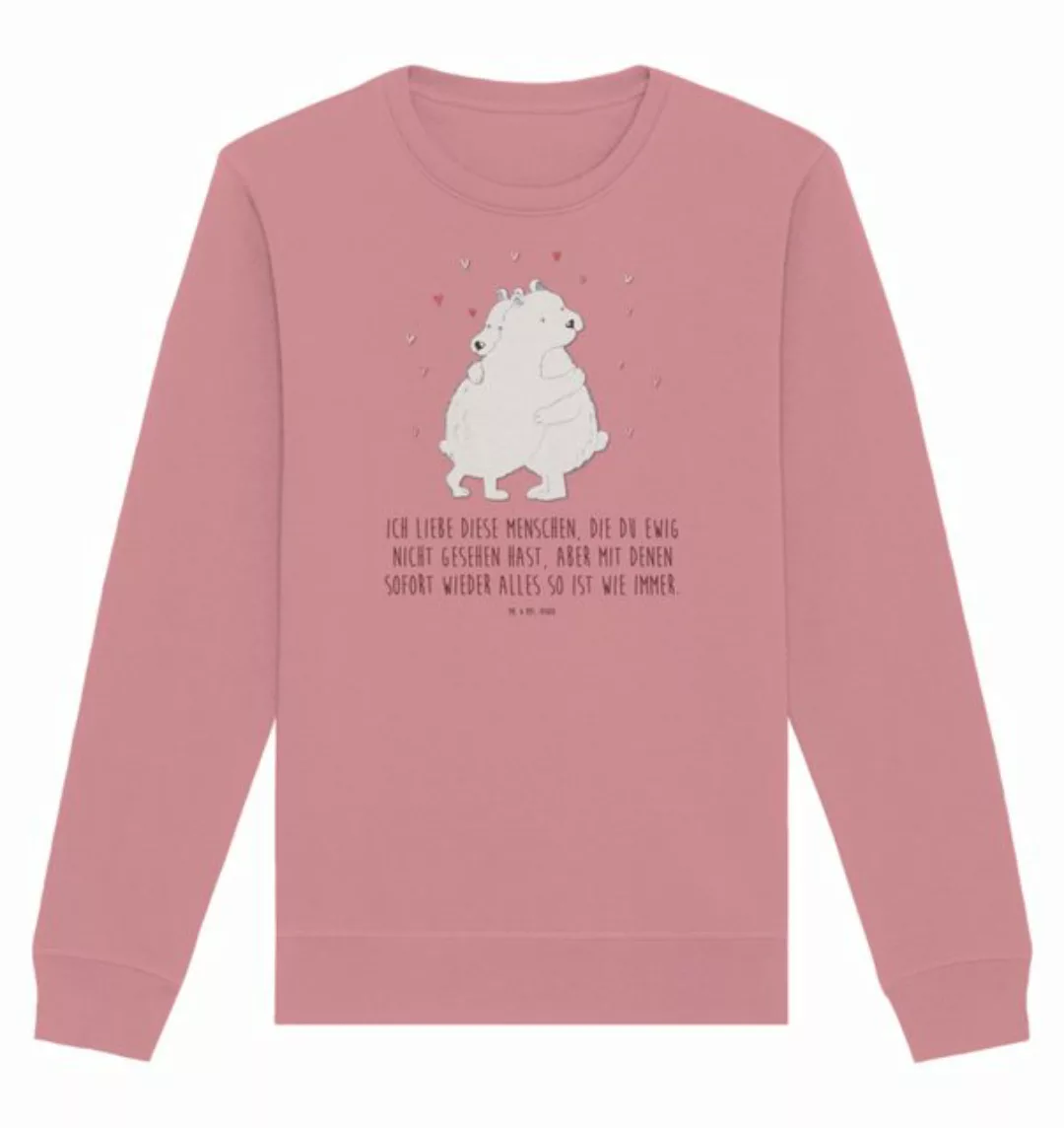 Mr. & Mrs. Panda Longpullover Größe XXL Eisbär Umarmen - Canyon Pink - Gesc günstig online kaufen