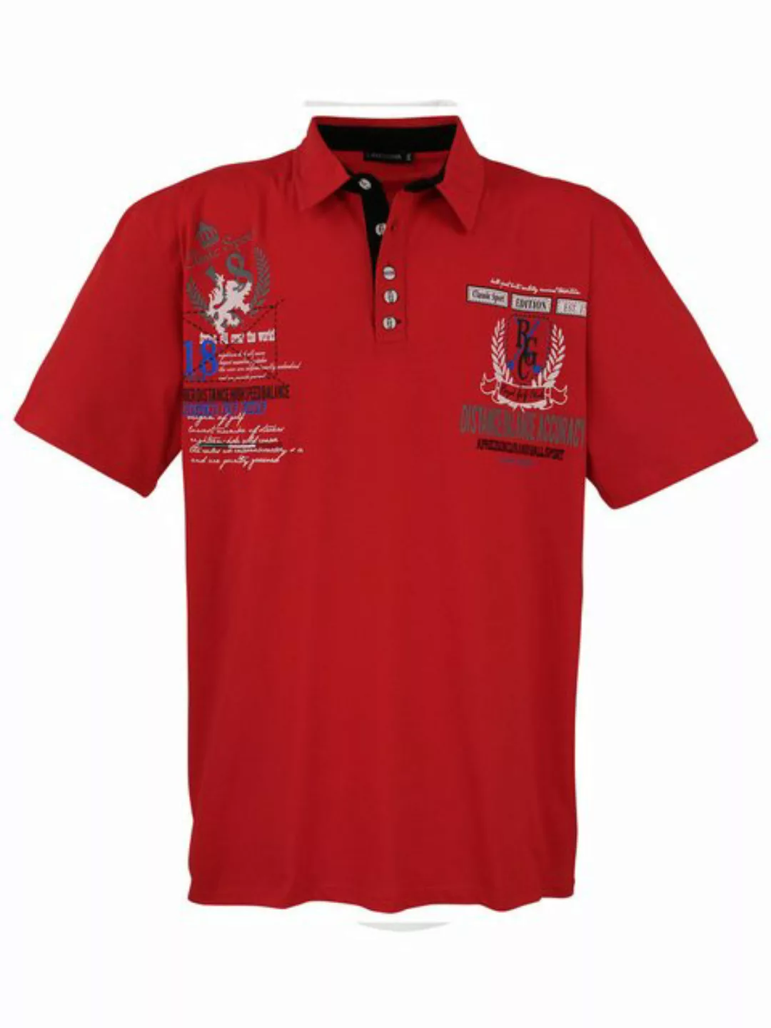 Lavecchia Poloshirt Lavecchia Herren Poloshirt LV-2038 (Rot, 5XL) Herren Po günstig online kaufen