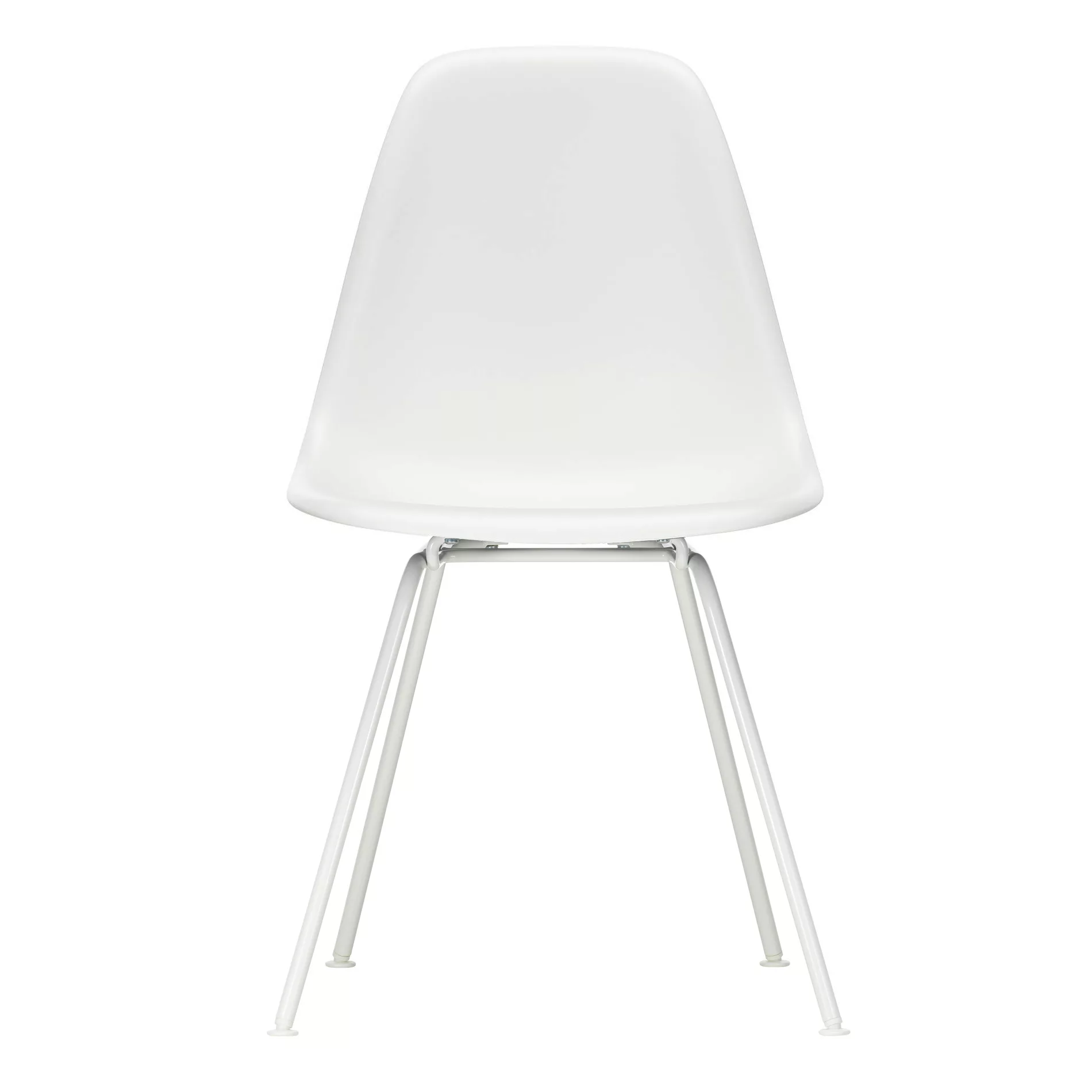 Vitra - Eames Plastic Side Chair DSX Gestell weiß - weiß/Sitzschale Polypro günstig online kaufen