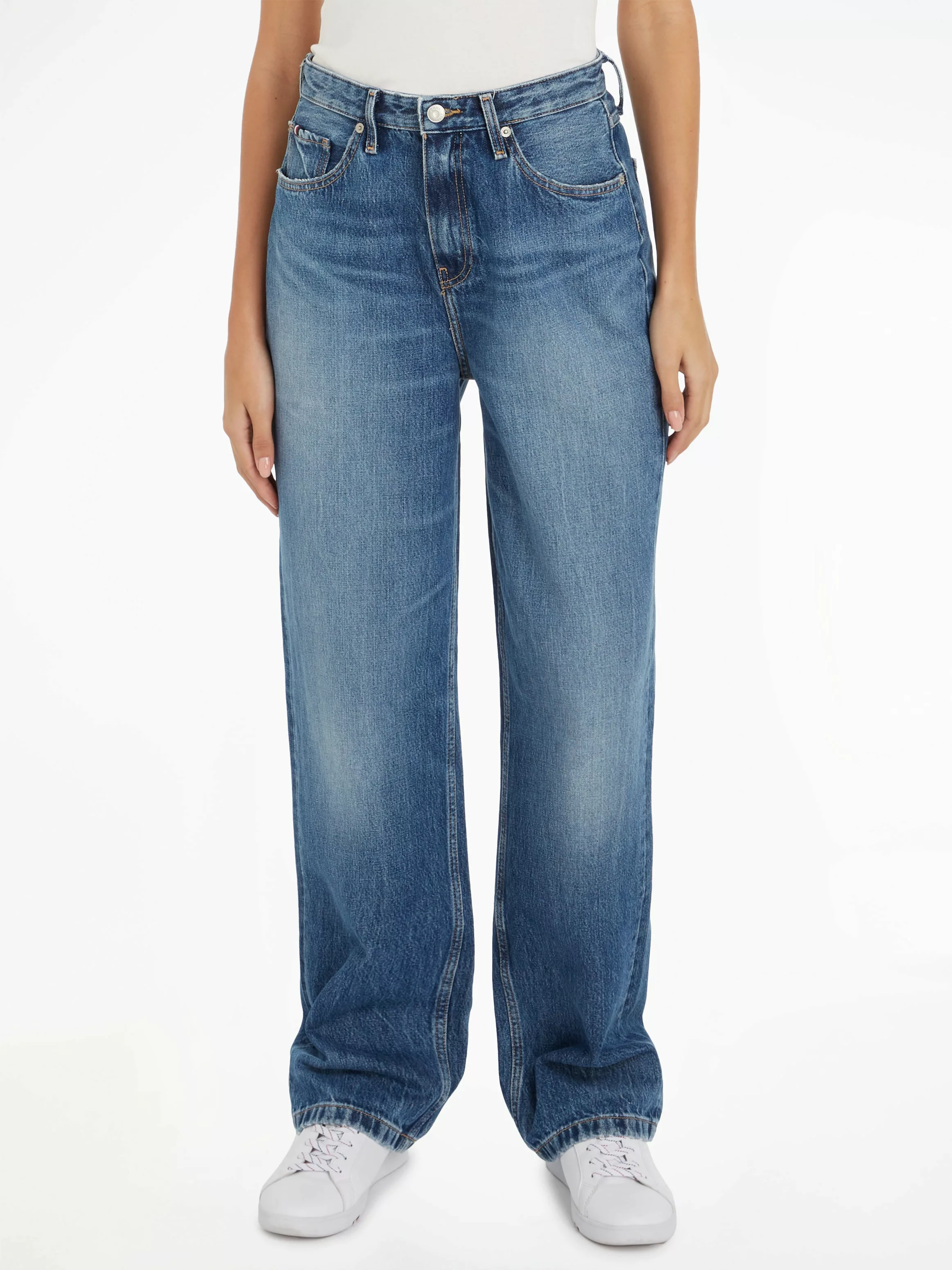 Tommy Hilfiger Straight-Jeans RELAXED STRAIGHT HW GER mit Tommy Hilfger Log günstig online kaufen