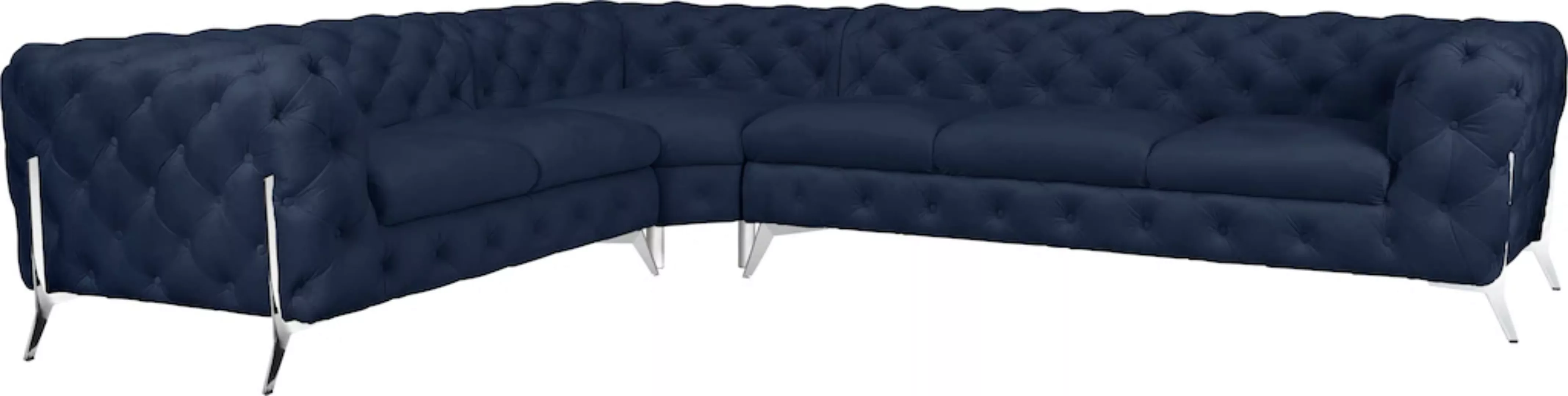 Leonique Chesterfield-Sofa "Amaury L-Form", großes Ecksofa, Chesterfield-Op günstig online kaufen