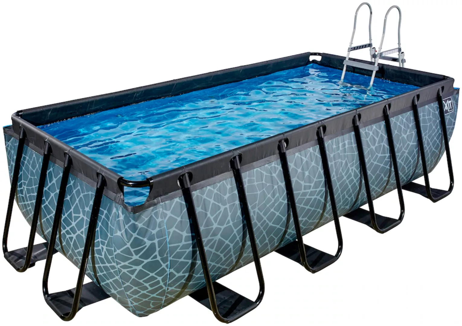 EXIT Framepool, (Set, 3 tlg.), BxLxH: 200x400x100 cm, mit Sandfilterpumpe u günstig online kaufen