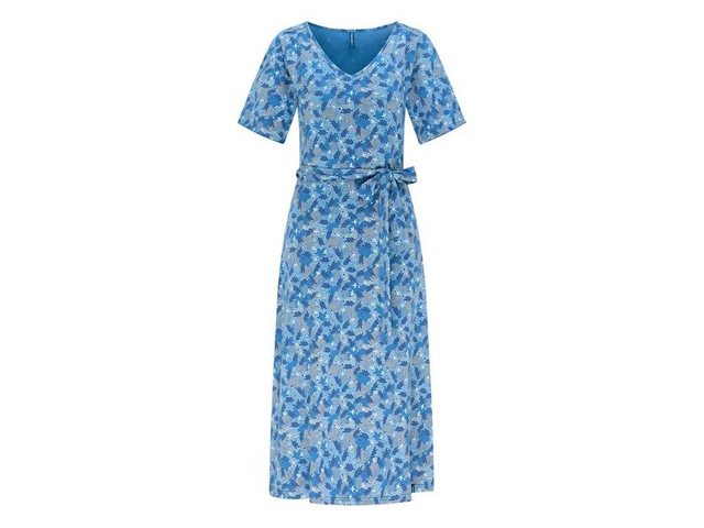 Tranquillo Midikleid tranquillo Bio-Damen-Kleid mit V-Ausschnitt günstig online kaufen