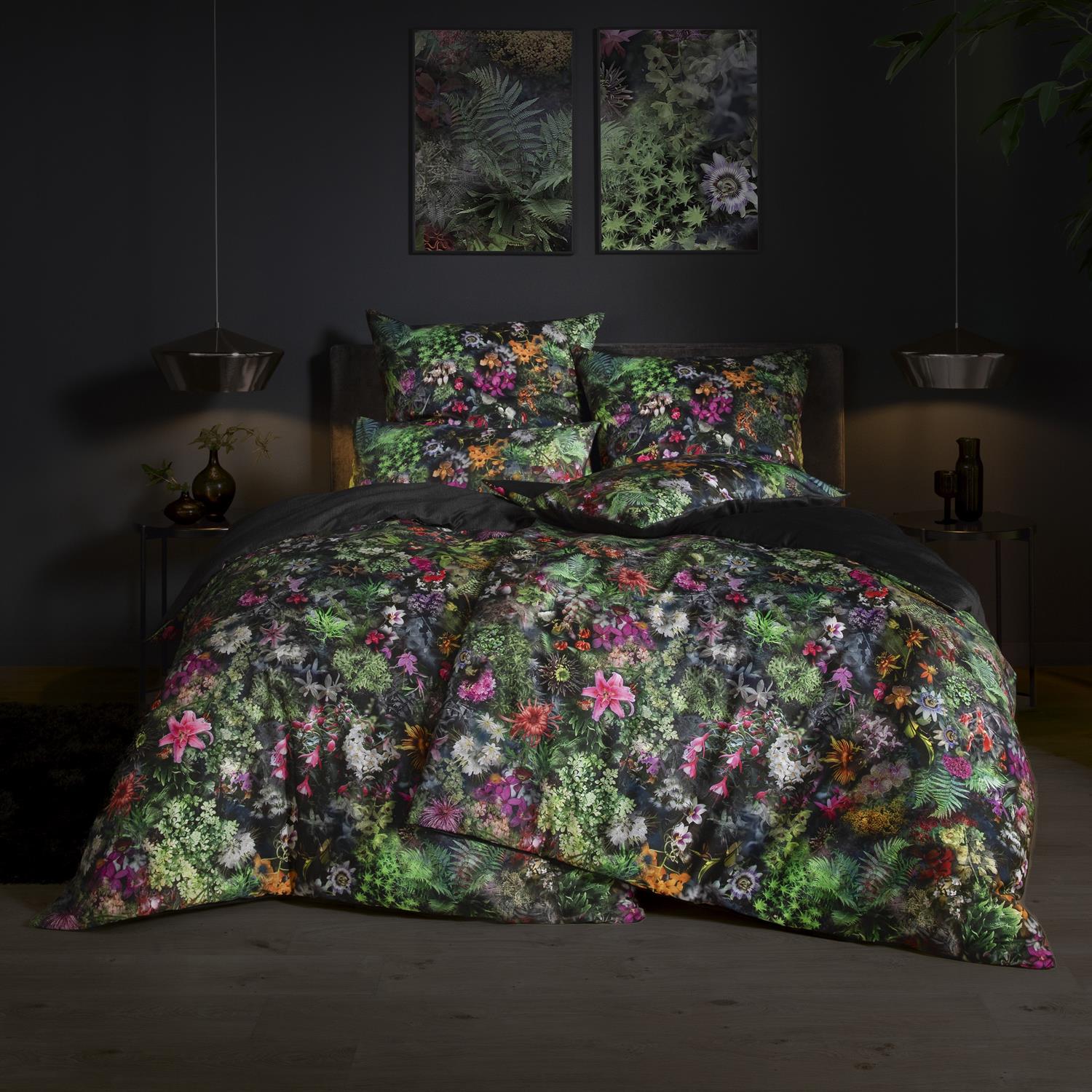 Estella Mako Satin Bettwäsche Mystical flowers 7506-985 Blumen 135x200 günstig online kaufen