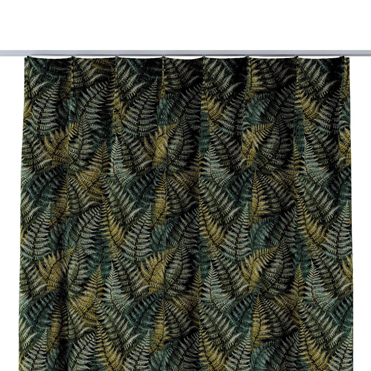 Vorhang mit flämischen 1-er Falten, grün, Intenso Premium (144-18) günstig online kaufen