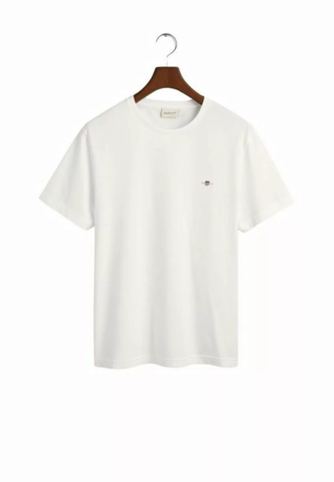 Gant T-Shirt SLIM SHIELD V-NECK T-SHIRT mit einer kleinen Logostickerei auf günstig online kaufen