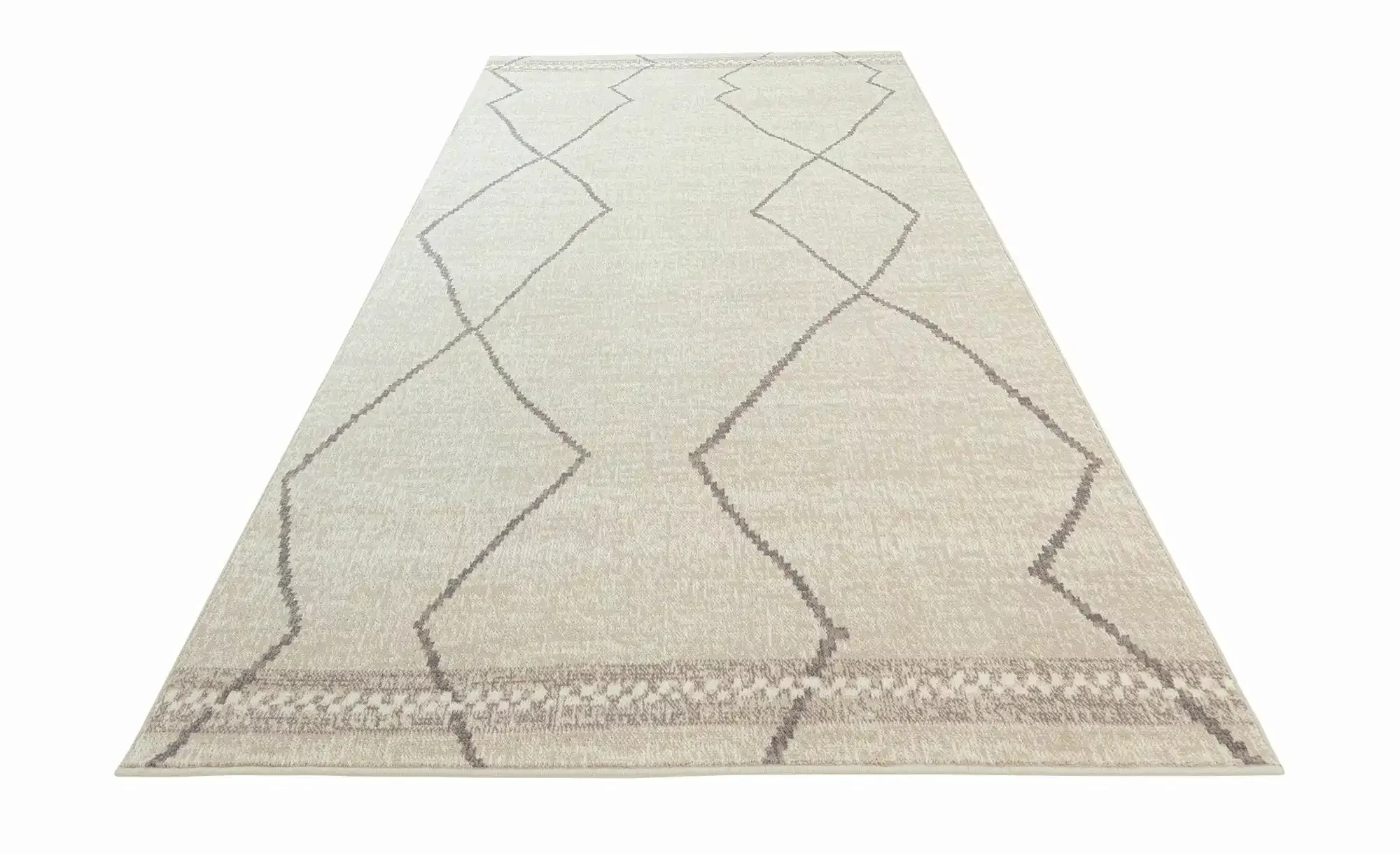 Webteppich  Prima ¦ beige ¦ Wolle ¦ Maße (cm): B: 200 H: 1,2 Teppiche > Nat günstig online kaufen