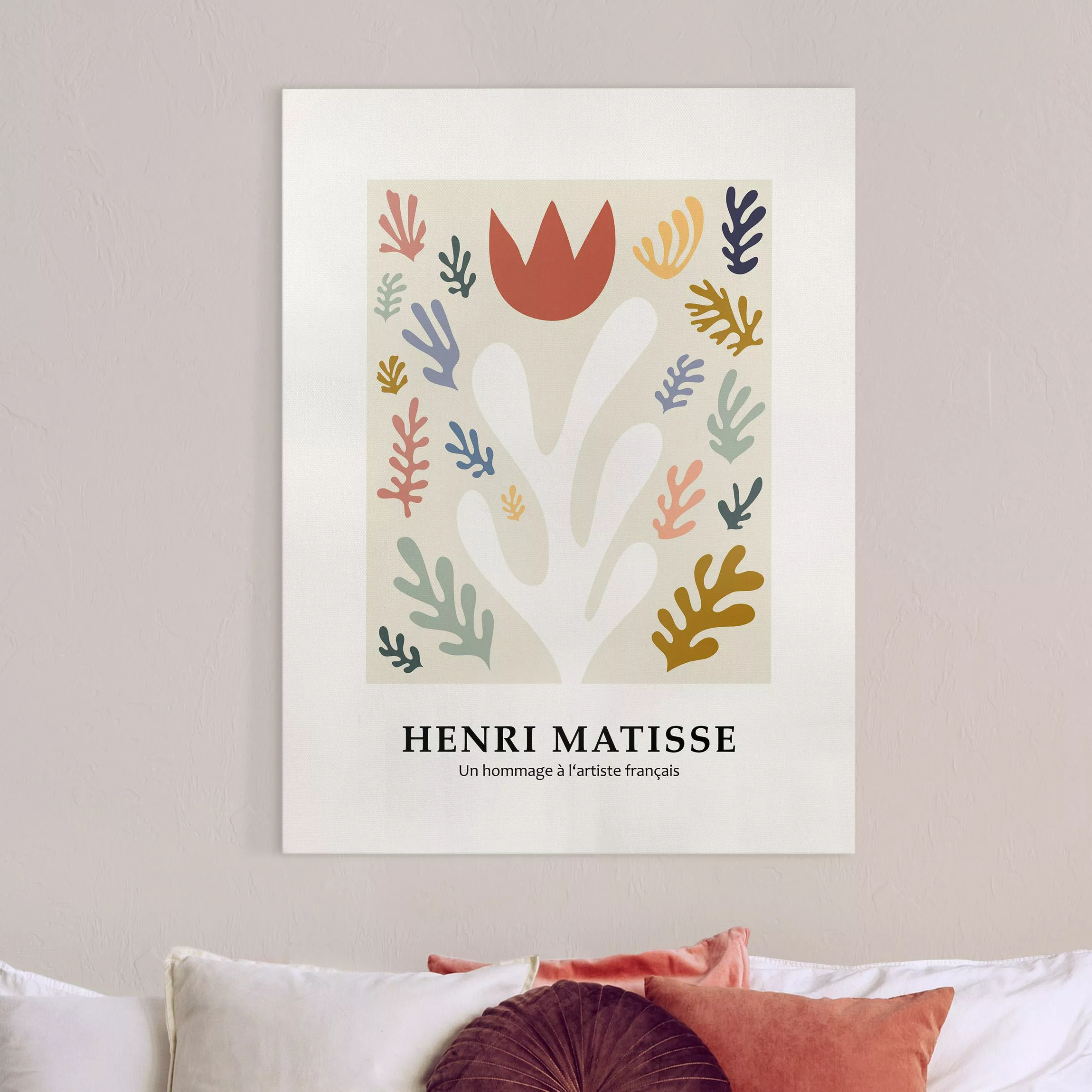 Leinwandbild Matisse Hommage - Tulpenpracht günstig online kaufen