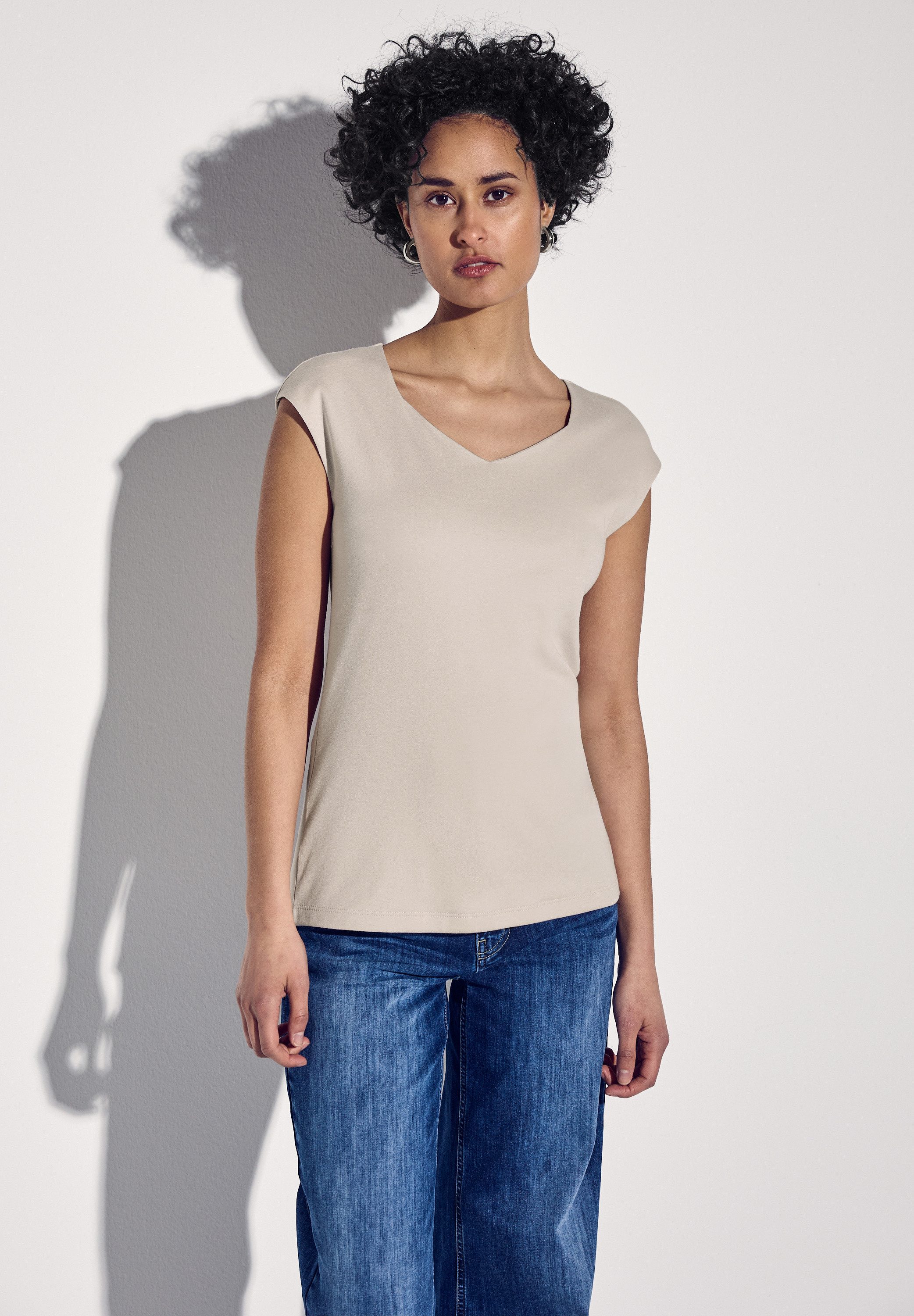 STREET ONE V-Shirt, doppellagig günstig online kaufen