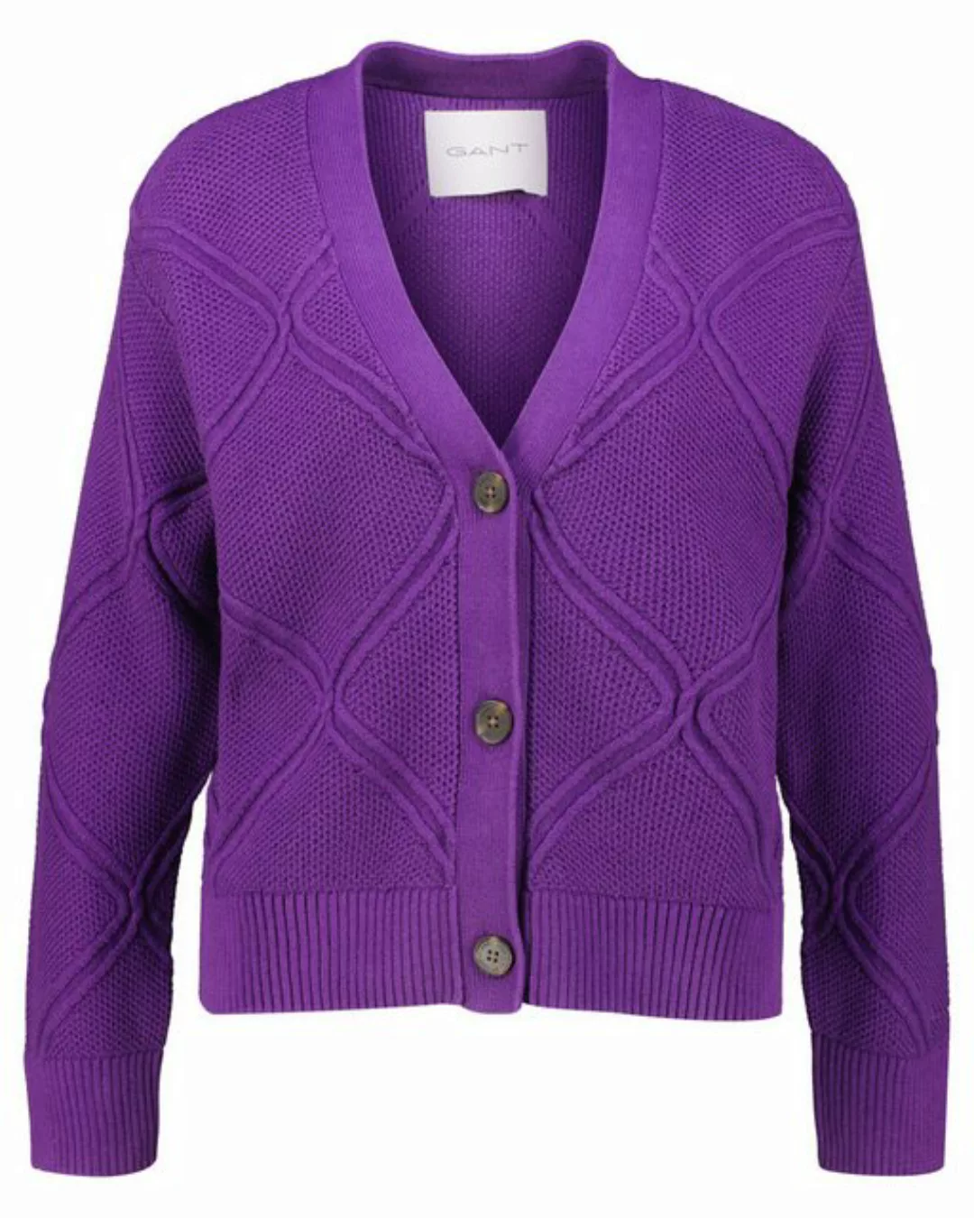 Gant Cardigan Damen Strickjacke TEXTURE KNIT CARDIGAN (1-tlg) günstig online kaufen