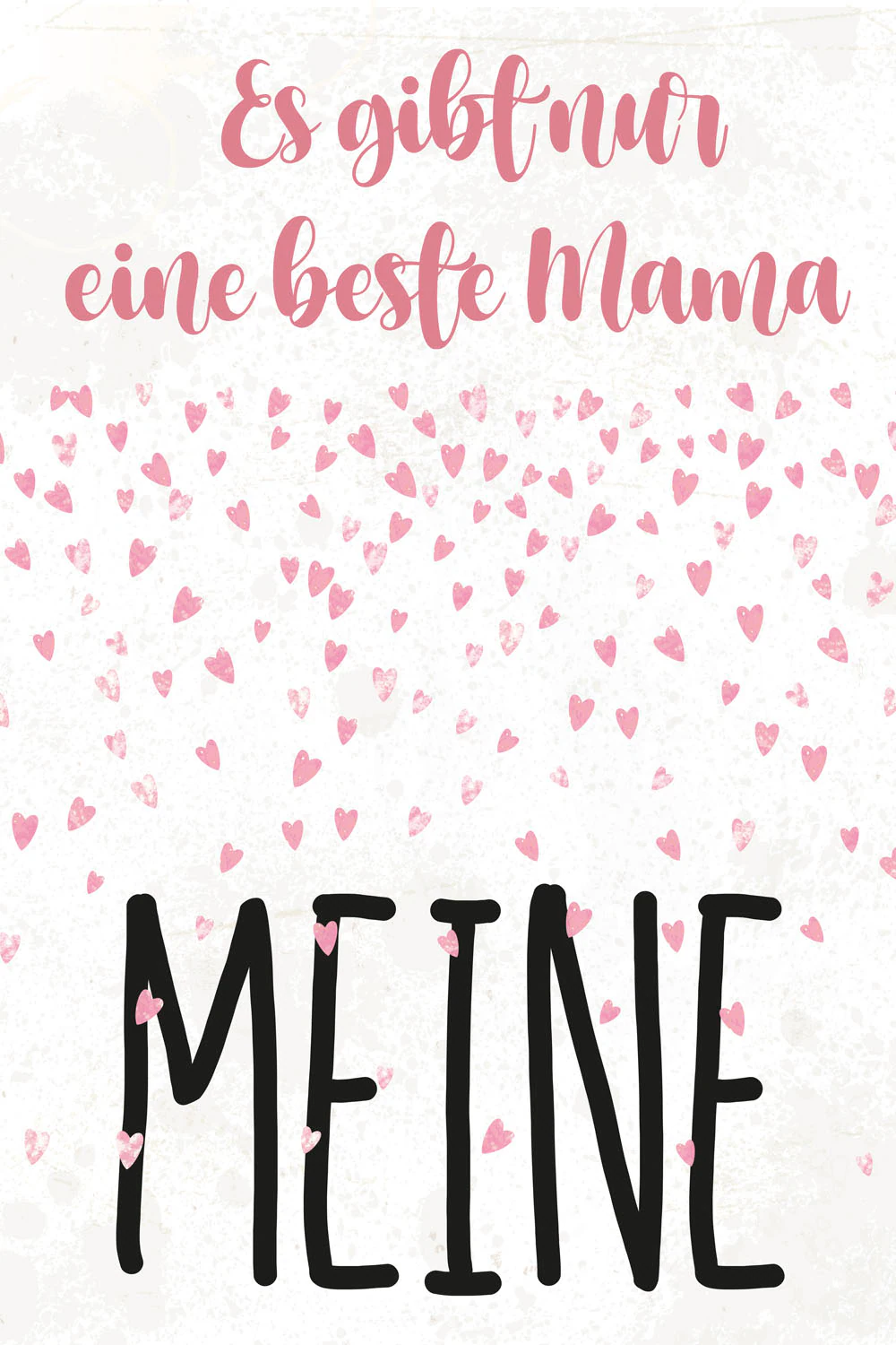 queence Metallbild "Meine Mama", Schriftzüge-Schriftzug-Herzen, (1 St.), St günstig online kaufen