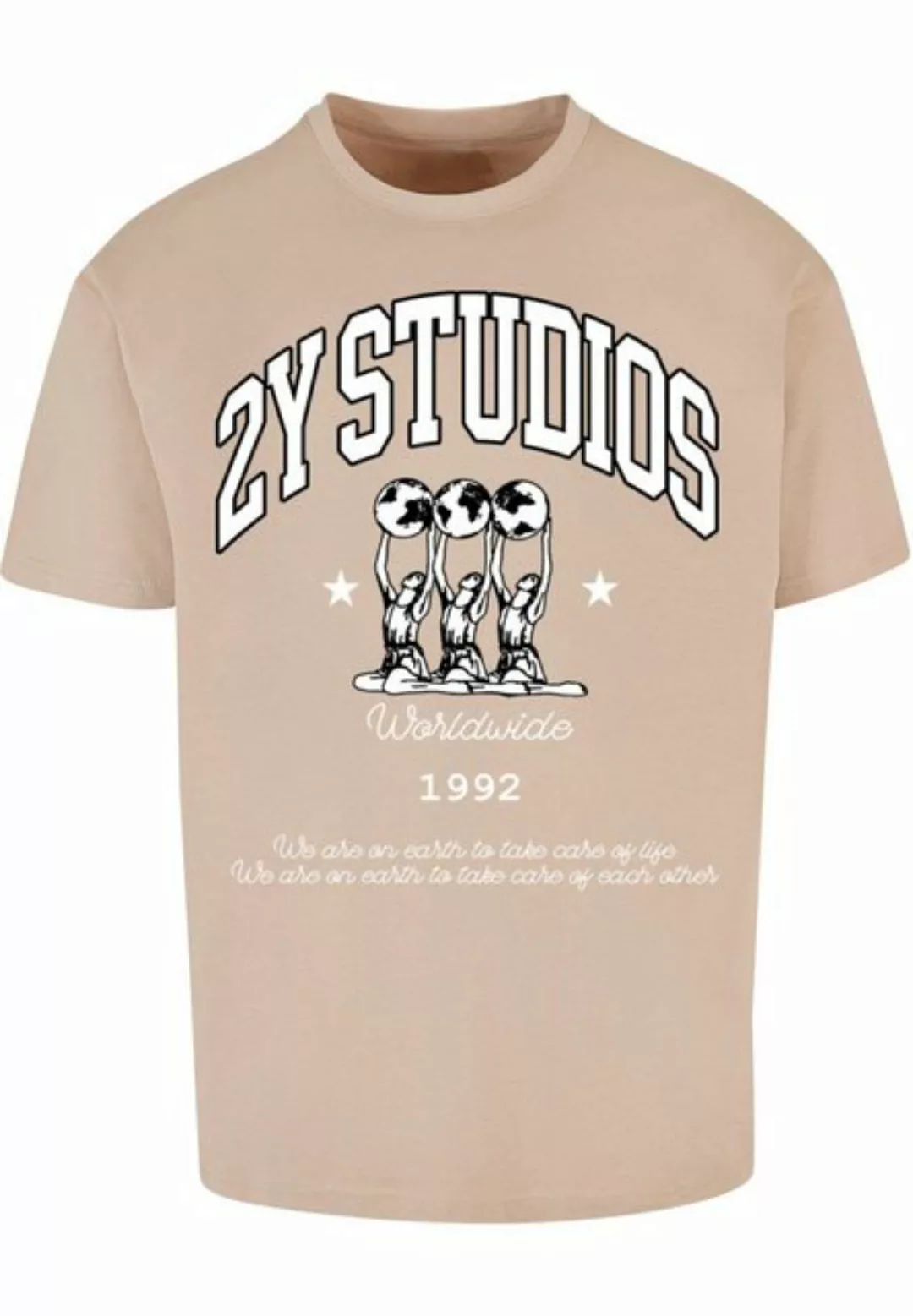 2Y Studios T-Shirt 2Y Studios Herren Globus Oversize Tee (1-tlg) günstig online kaufen