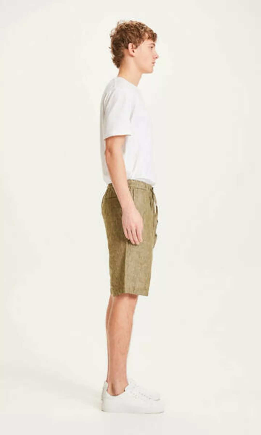 Herren Shorts "Fig Loose Linen Shorts" Von Knowledgecotton Apparel - Vegan günstig online kaufen