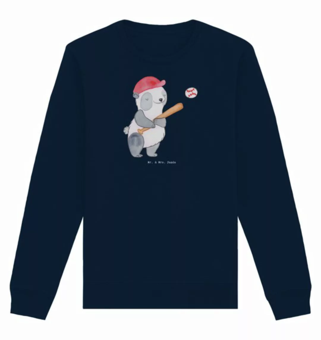 Mr. & Mrs. Panda Longpullover Panda Baseball spielen Größe XL - French Navy günstig online kaufen