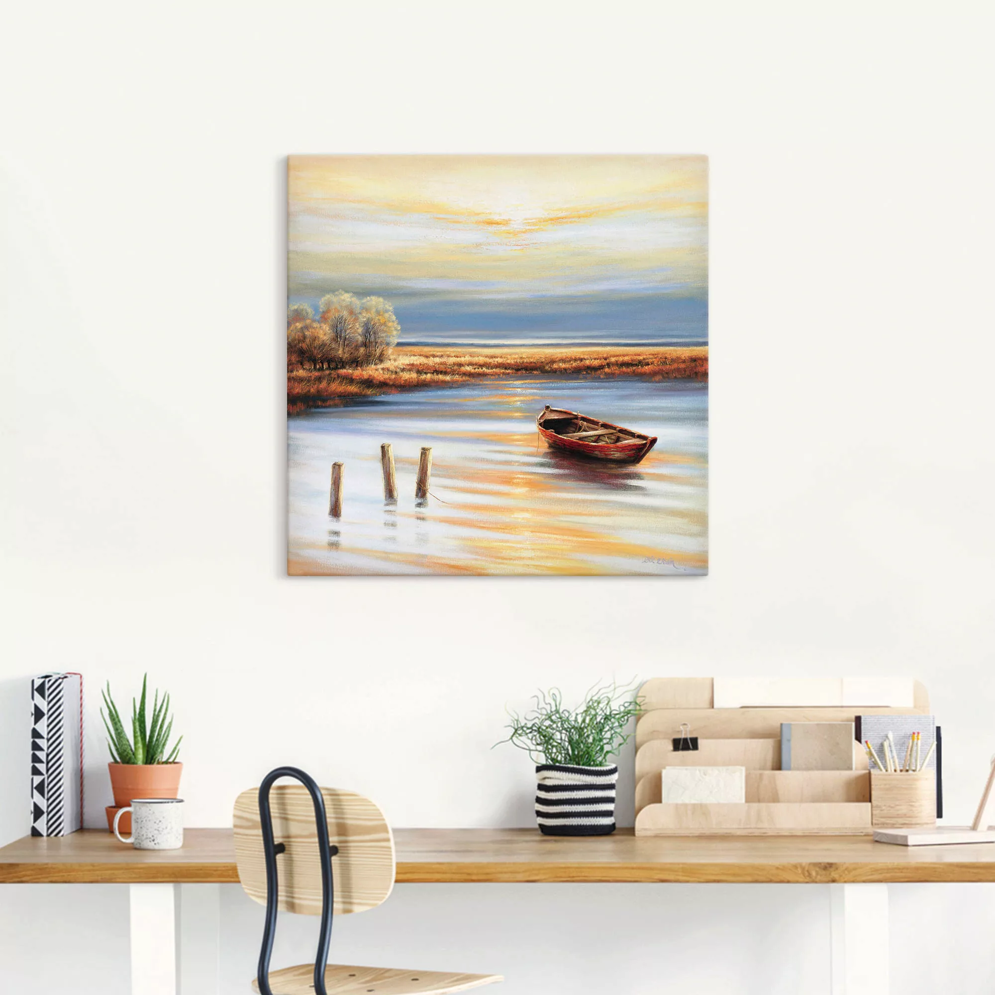 Artland Leinwandbild "Küstenlinie", Küste, (1 St.), auf Keilrahmen gespannt günstig online kaufen