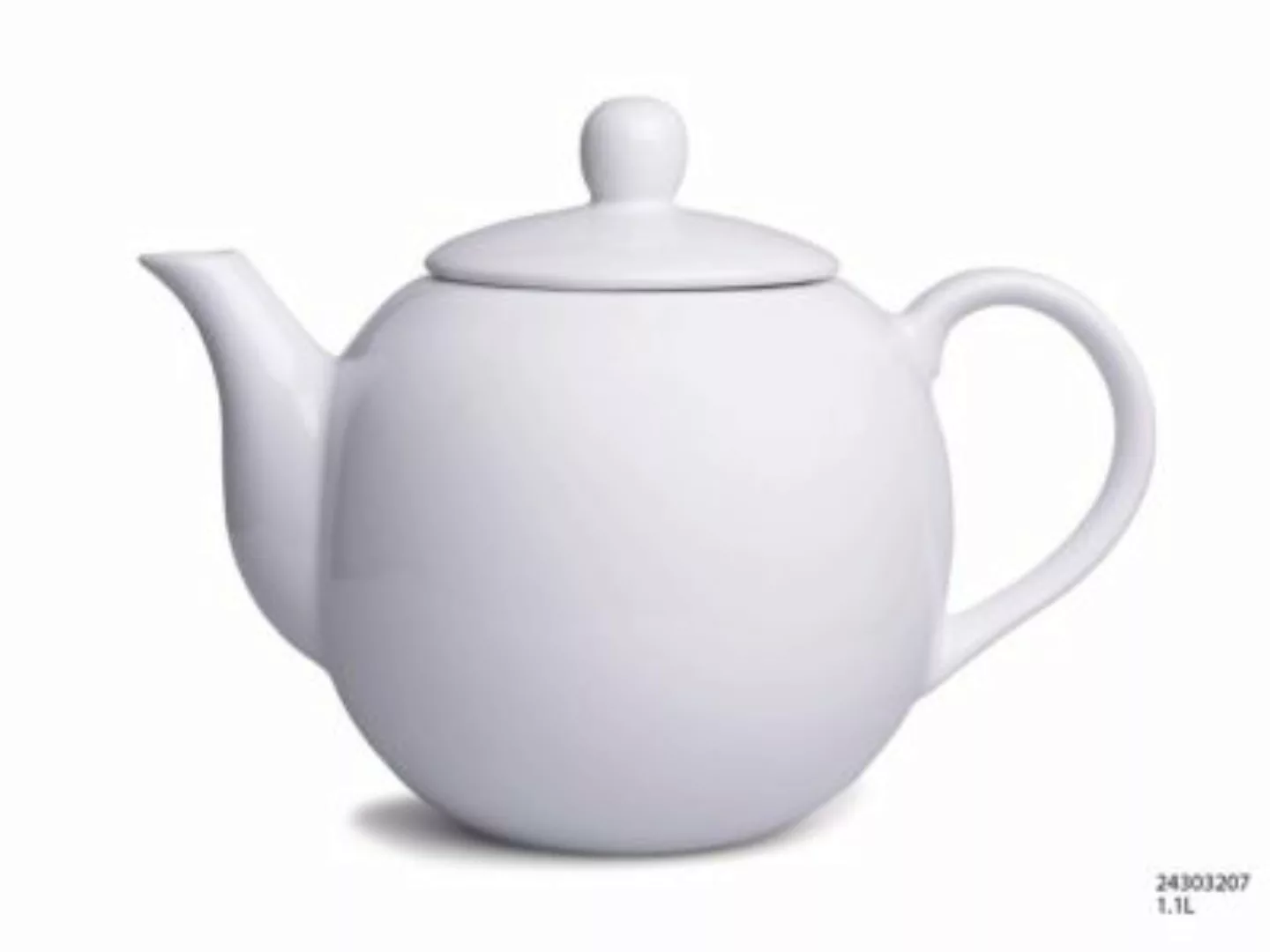 Neuetischkultur Teekanne Weiß Porzellan weiß günstig online kaufen