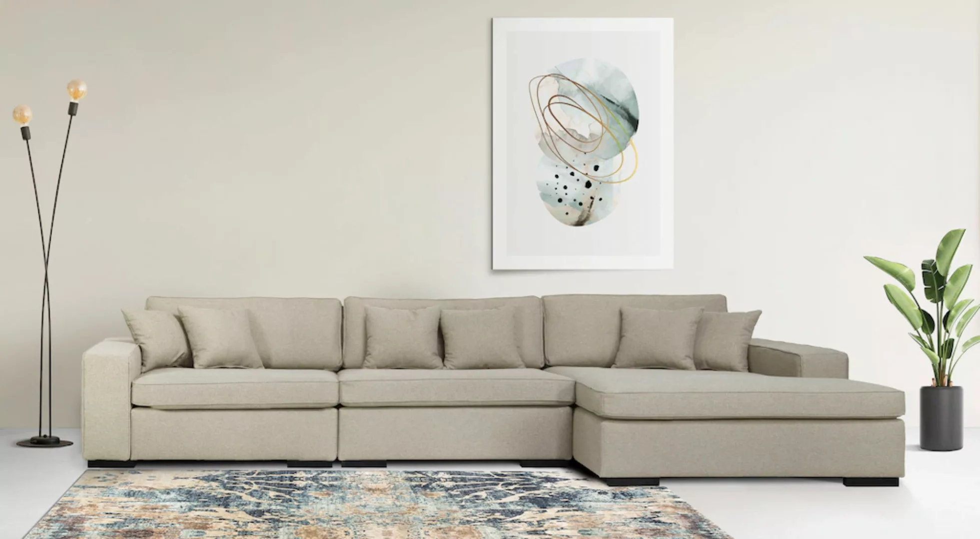 Guido Maria Kretschmer Home&Living Ottomane "Skara L-Form", Lounge-Sofa mit günstig online kaufen