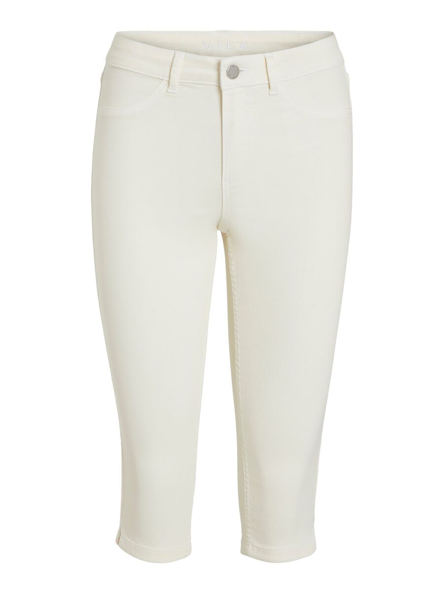 VILA Regular Waist – Caprihose Damen White günstig online kaufen