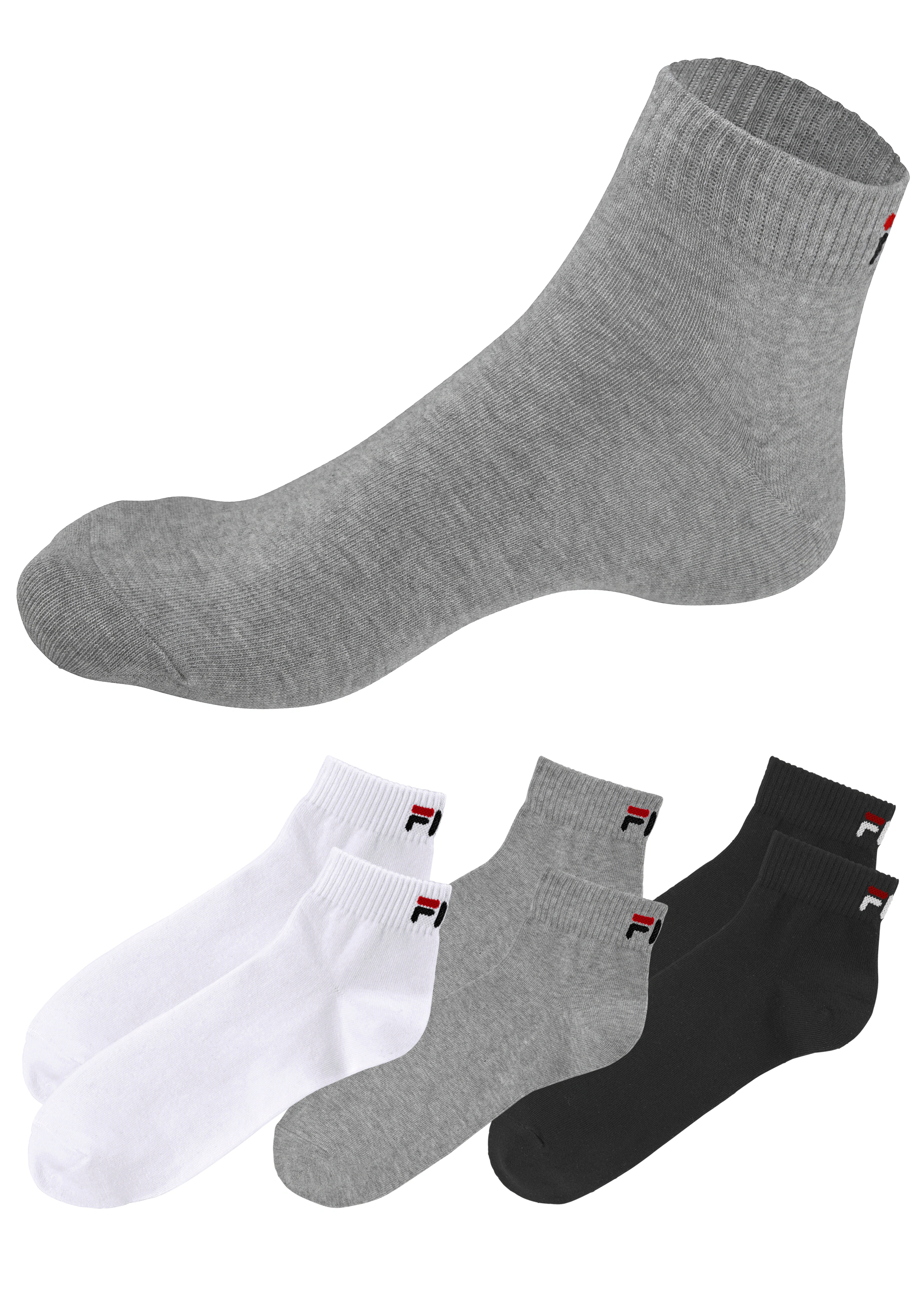 Fila Kurzsocken "UNISEX INVISIBLE PLAIN SOCKS", (6 Paar), Baumwollmischung, günstig online kaufen